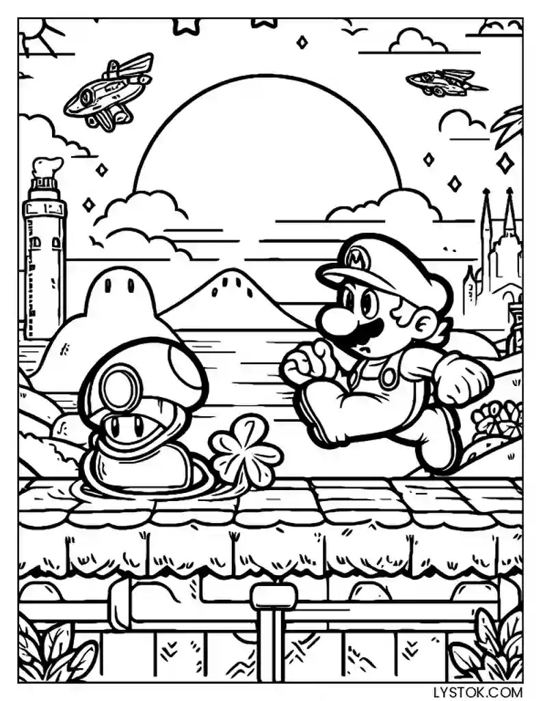 31 Free Printable Super Mario Coloring Pages for Adults and Kids PDF