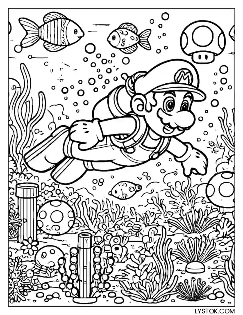 31 Free Printable Super Mario Coloring Pages for Adults and Kids PDF