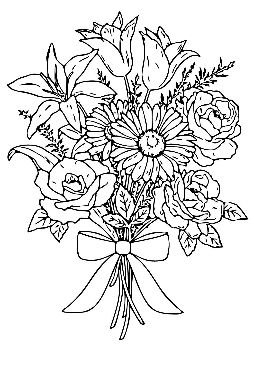 Ilmaisia Tulostettavia Kukka Kevät Värityskuvia Aikuisille ja Lapsille