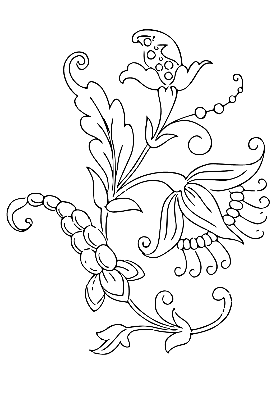 Dibujo e Imagen Flores Guisante para Colorear y Imprimir Gratis para
