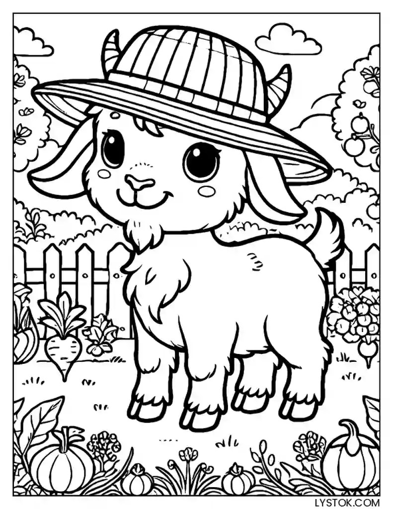 8 Free Printable Goat Coloring Pages for Adults and Kids PDF
