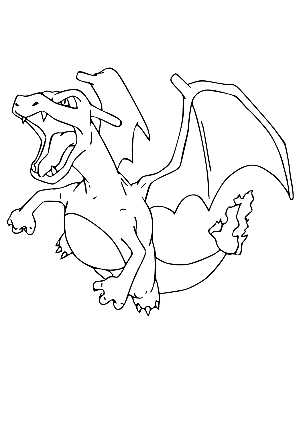 Pokemon Coloring Pages Mega Charizard