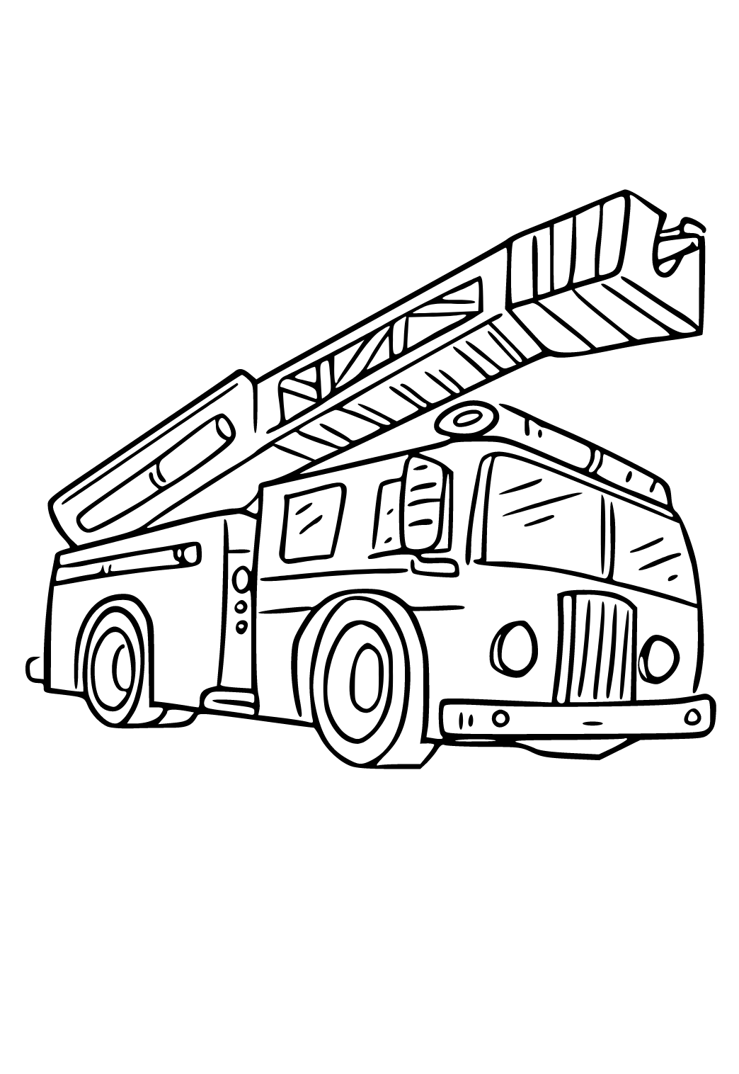 Fire Trucks To Coloring Pages