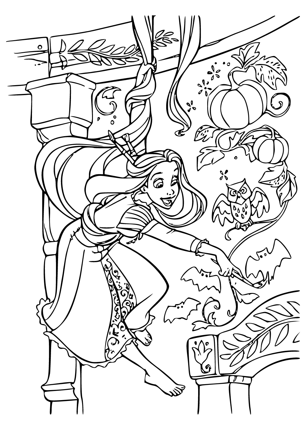 Ausmalbilder Rapunzel Zum Ausdrucken