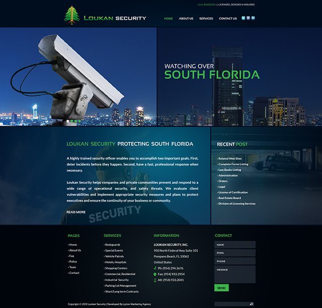 Security Company Website Design Fort Lauderdale WEB DESIGN Boca