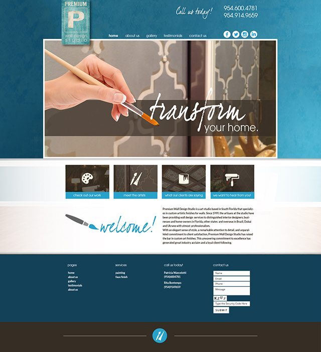 Premium Wall Design Studio Video & Web Design Fort Lauderdale WEB
