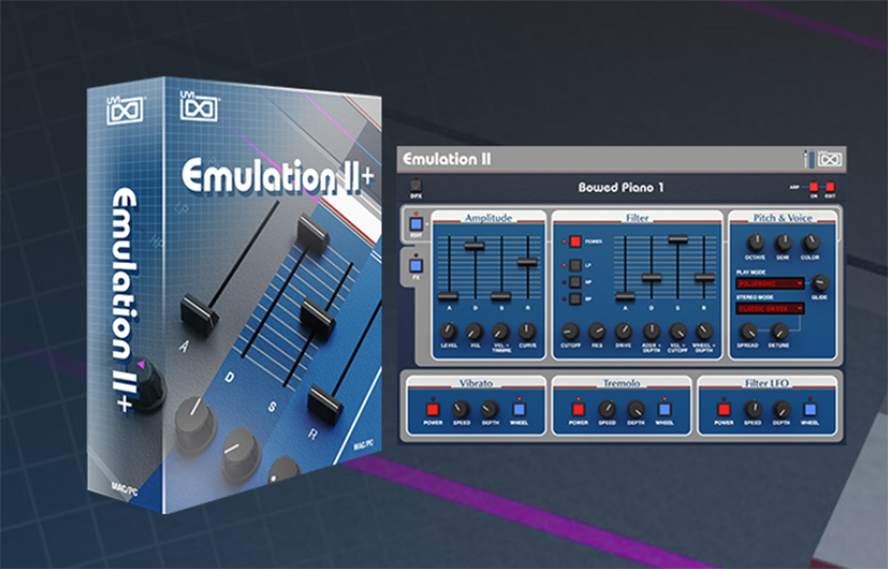 UVI Emulation II+｜80年代を象徴する3つのアイコンサンプラシンセに膨大なドラムマシーンサウンドを加えたコレクションをリリース