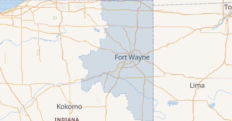 260 area code — information, time zone, map