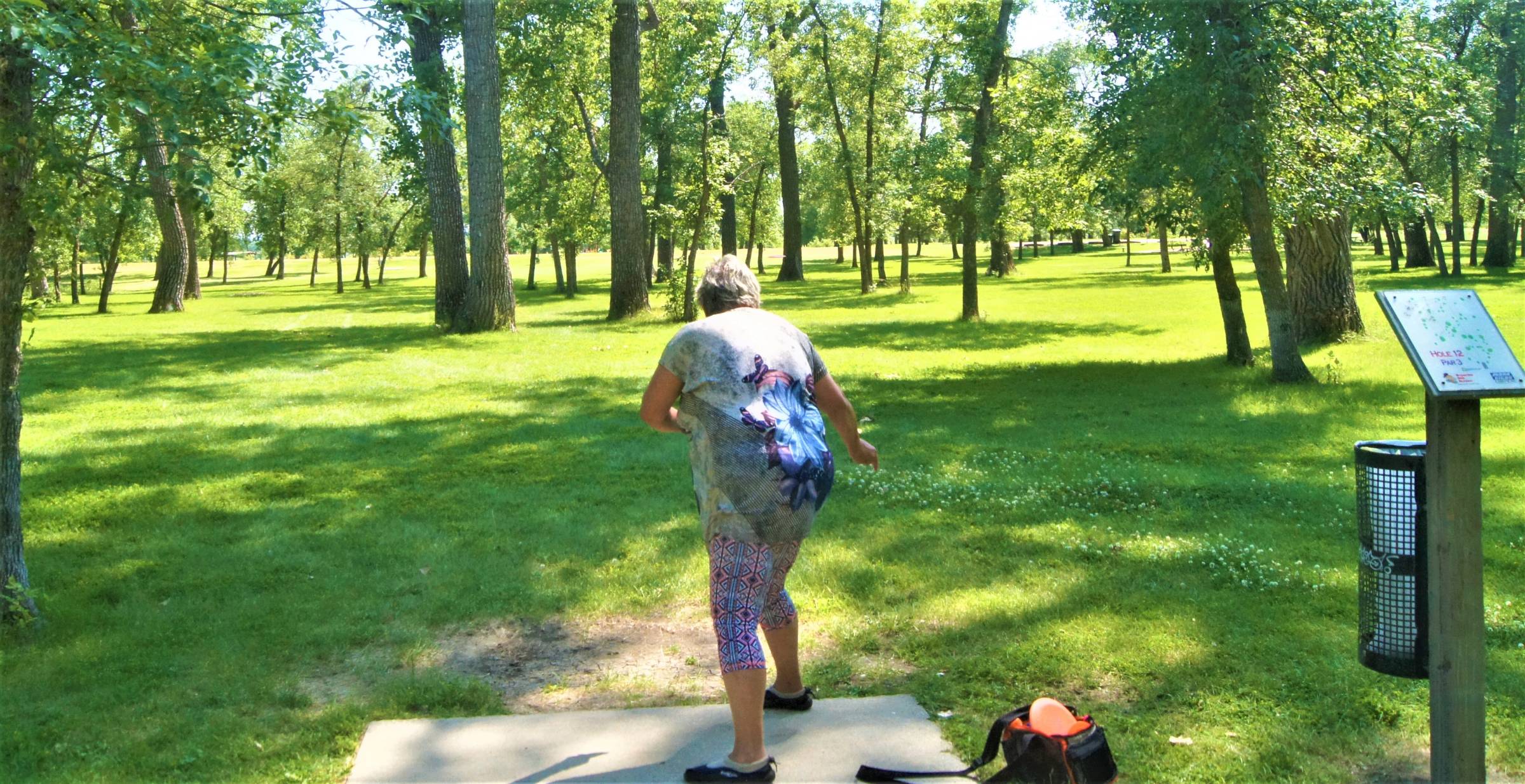 Hole 12 • General Sibley Park (Bismarck, ND) Disc Golf Courses Disc