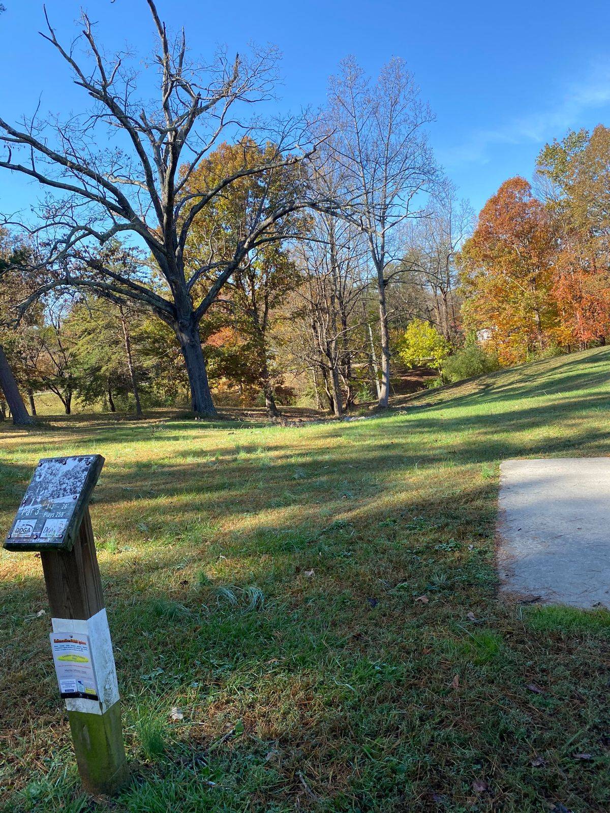 Hole 3 • Course 2 / Ballou Park (Danville, VA) Disc Golf Courses