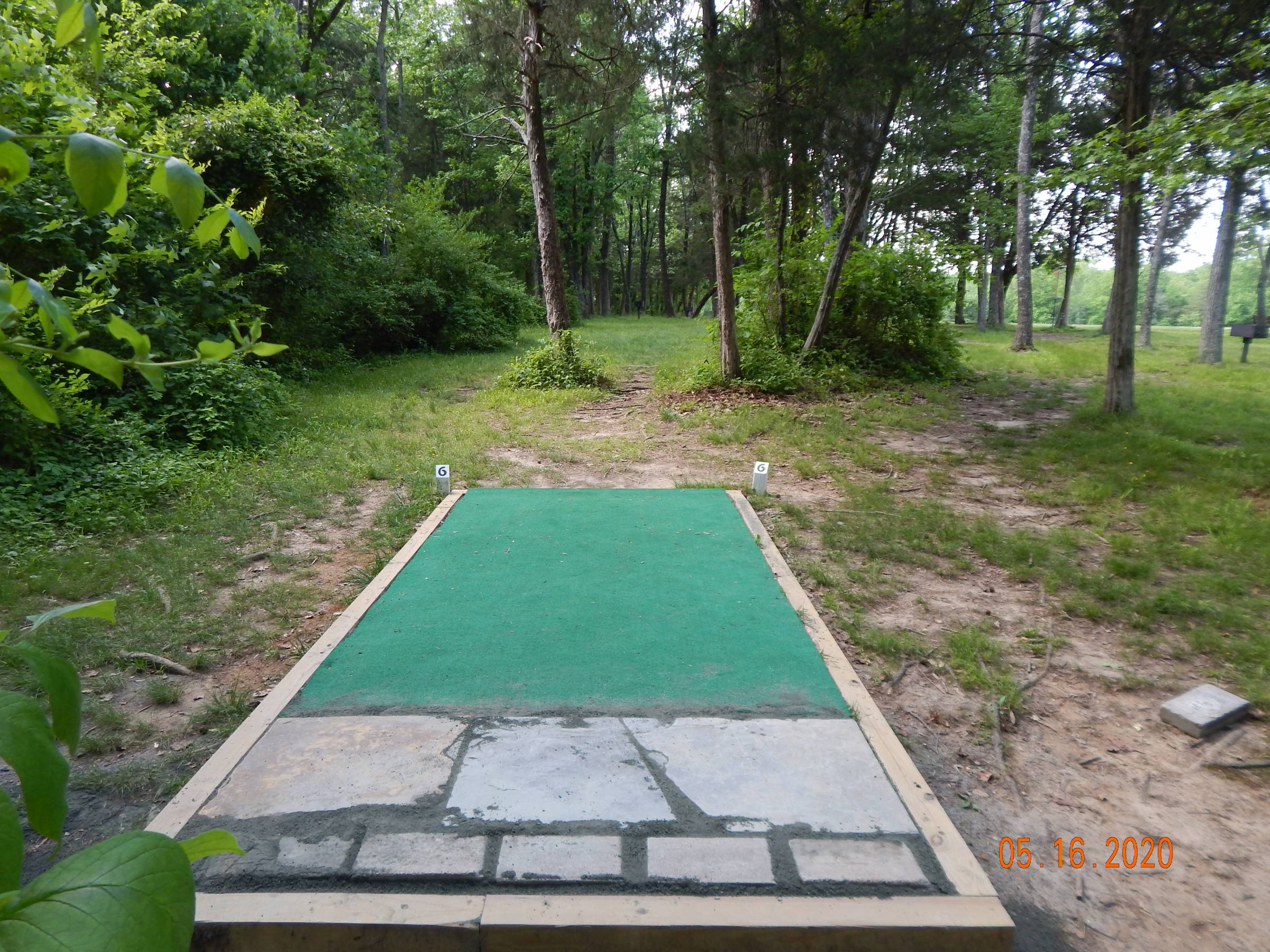 Hole 6 • Pratt Park (Fredericksburg, VA) Disc Golf Courses Disc