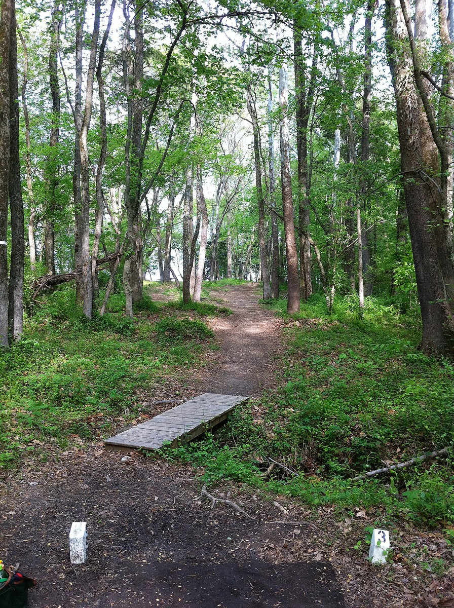 Hole 3 • Pratt Park (Fredericksburg, VA) Disc Golf Courses Disc