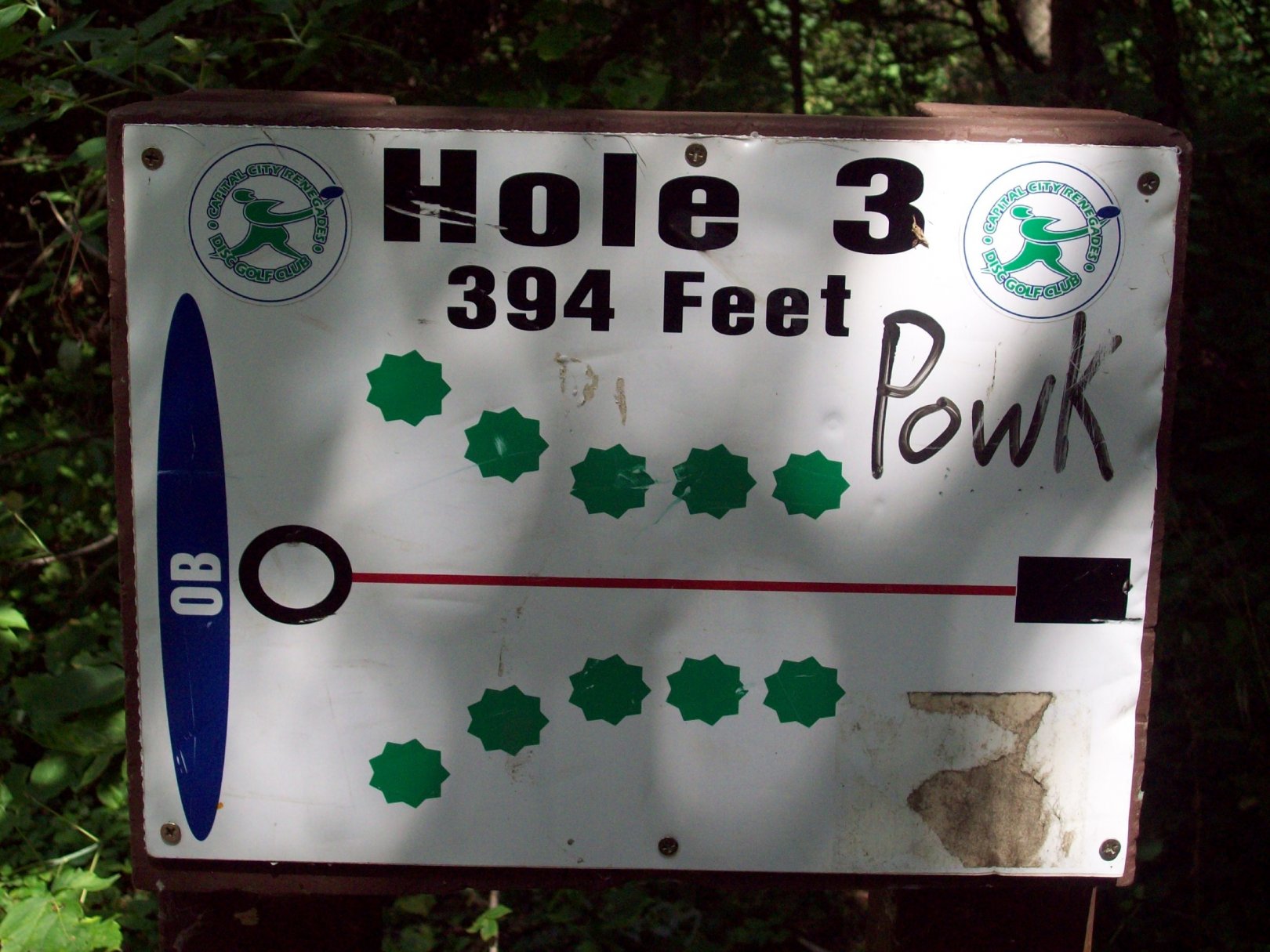 Hole 3 • Main course / Grand Woods Park (Lansing, MI) Disc Golf