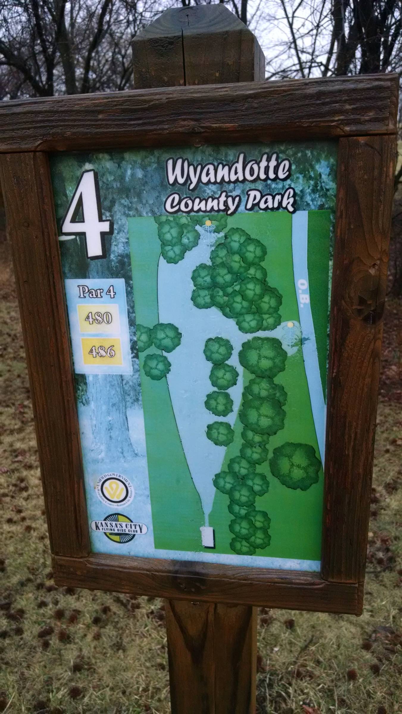 Hole 4 • Wyandotte County Park (Bonner Springs, KS) Disc Golf Courses