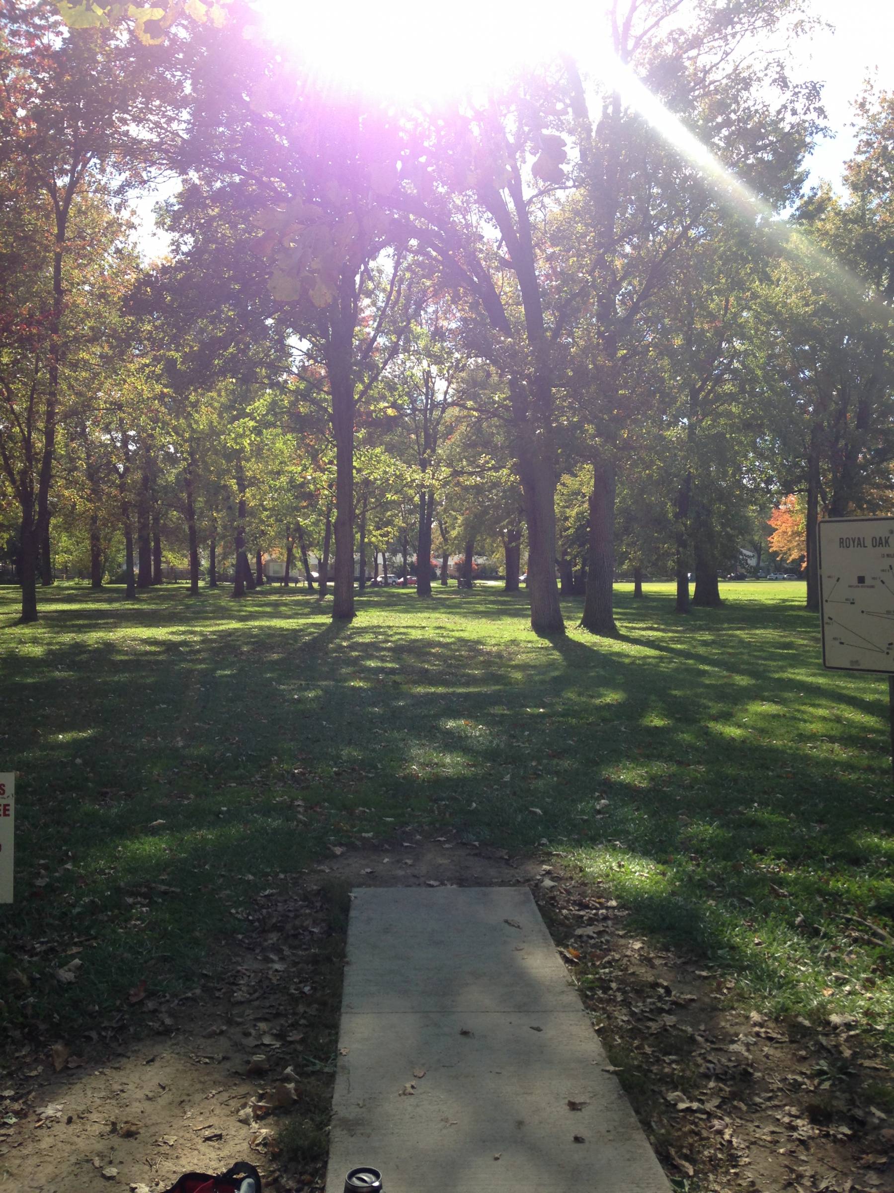 Hole 1 • StarrJaycee Park (Royal Oak, MI) Disc Golf