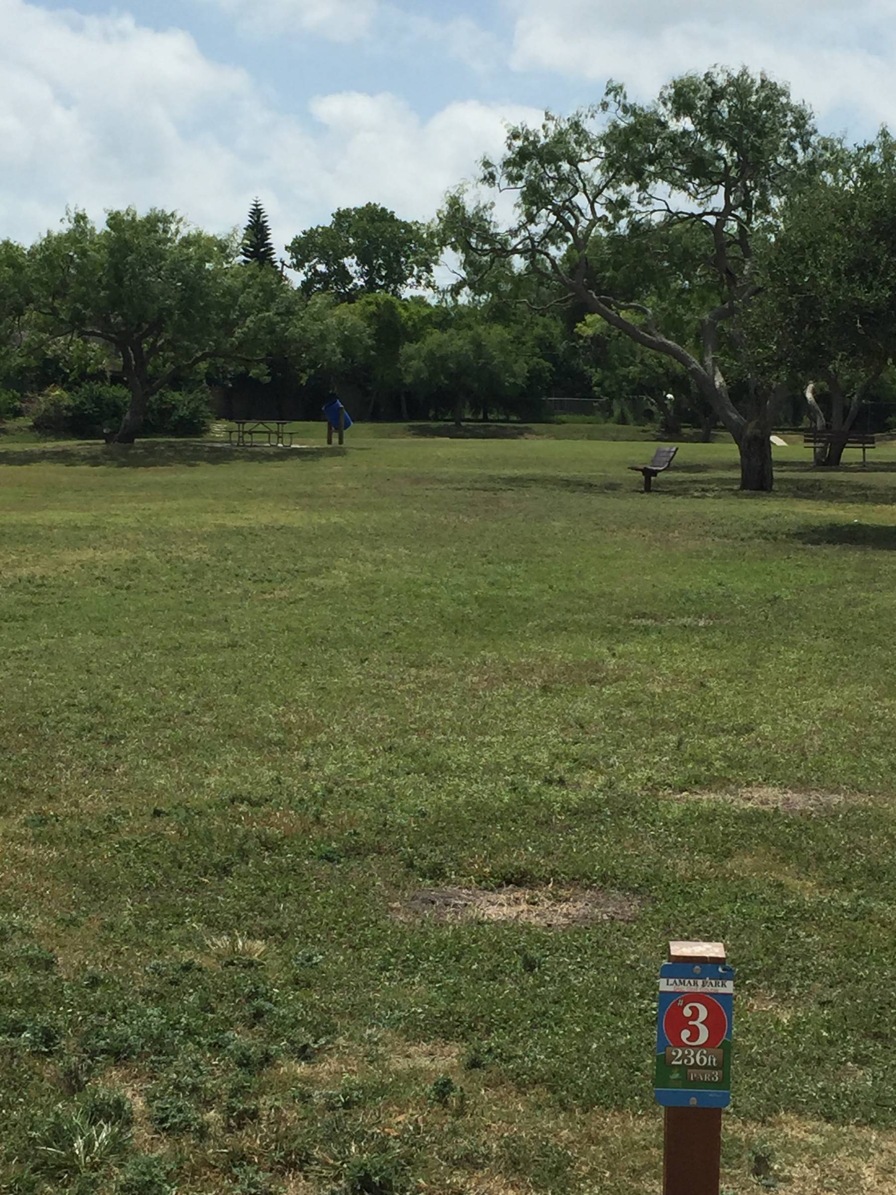 Hole 3 • Lamar Park (Corpus Christi, TX) Disc Golf Courses Disc