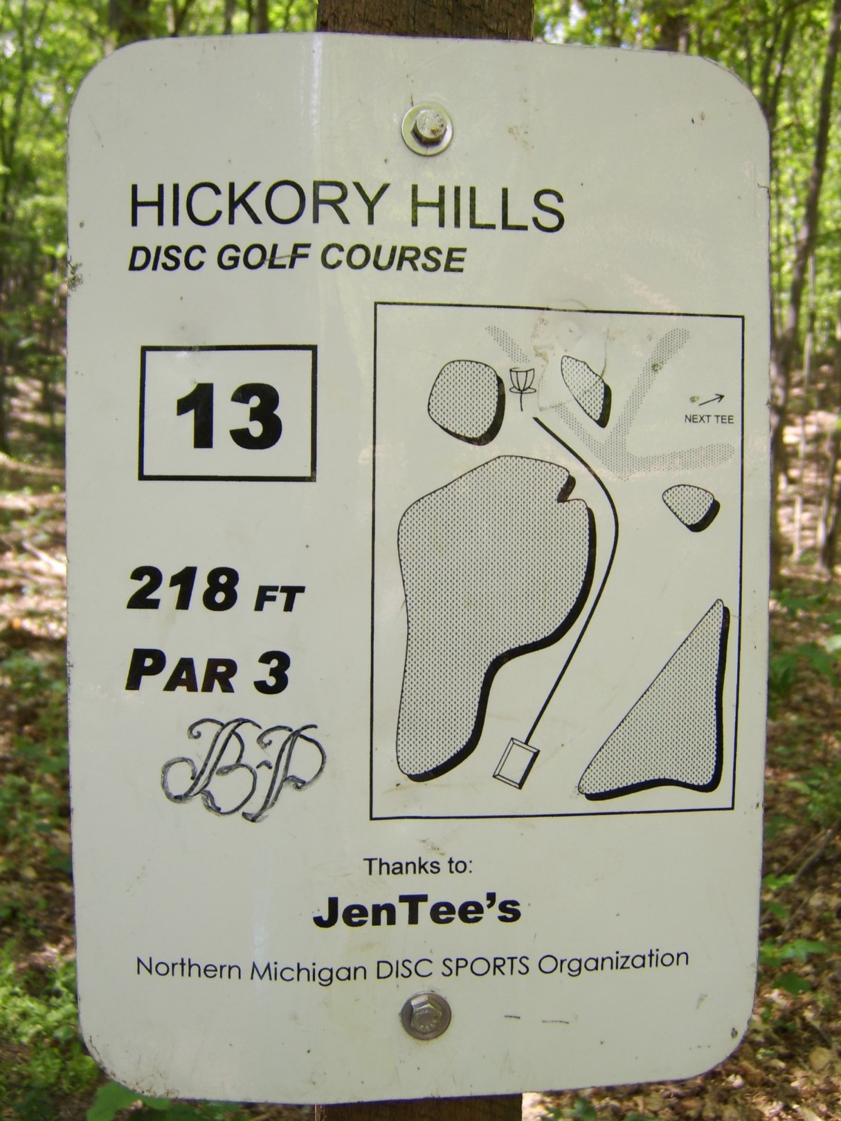 Hole 13 • Main course / Hickory Hills (Traverse City, MI) Disc Golf