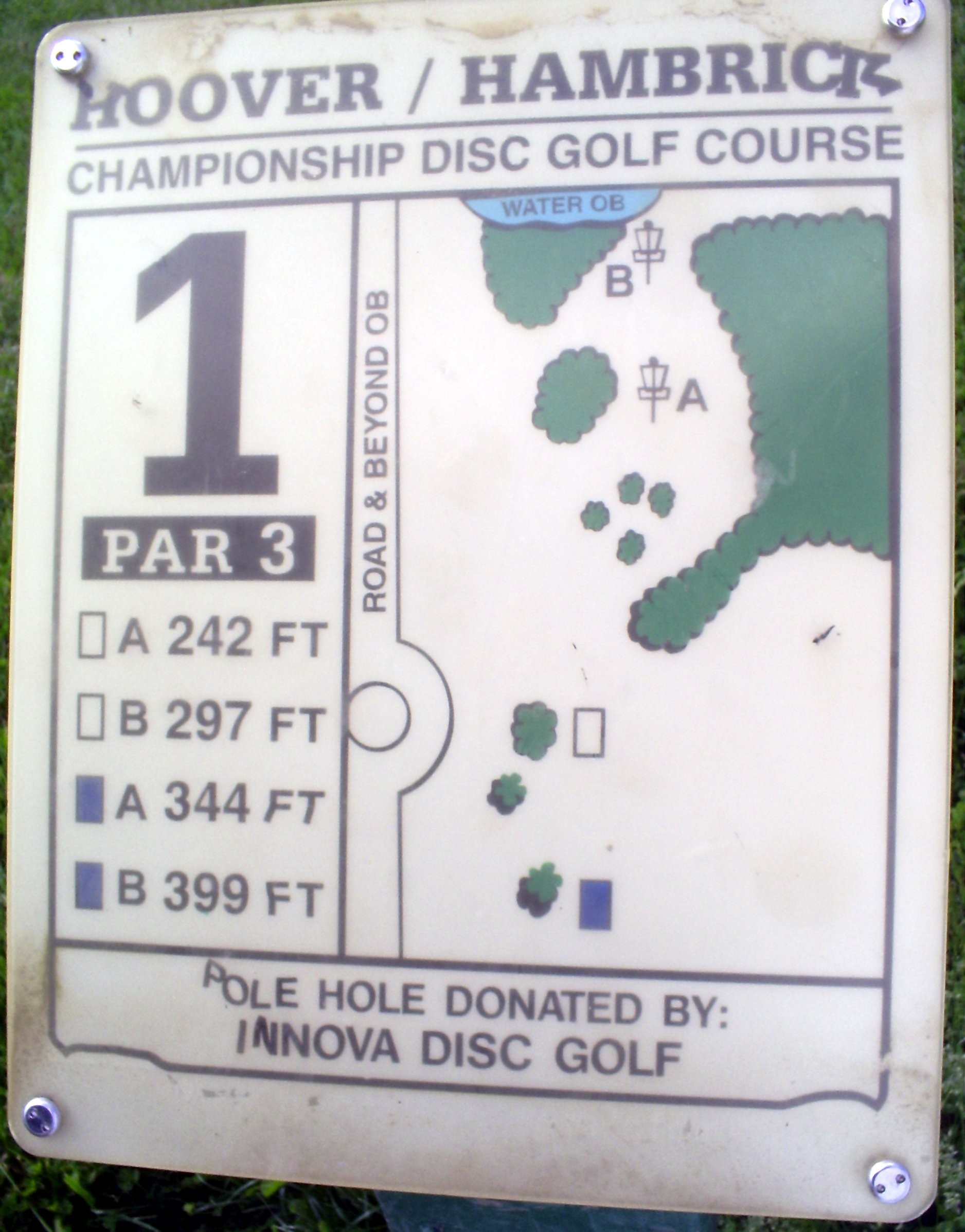 Hole 1 • Main course / Brent Hambrick Memorial (Columbus, OH) Disc