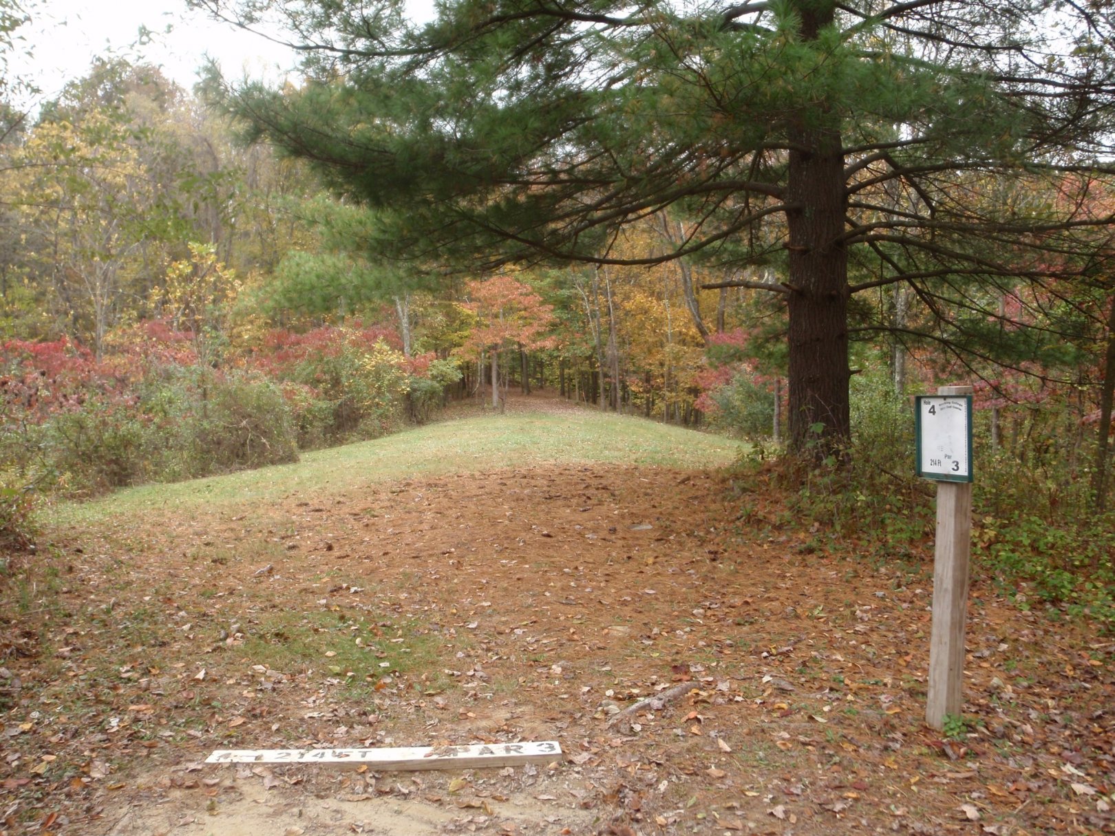Hole 4 • Hocking College (Nelsonville, OH) Disc Golf Courses Disc