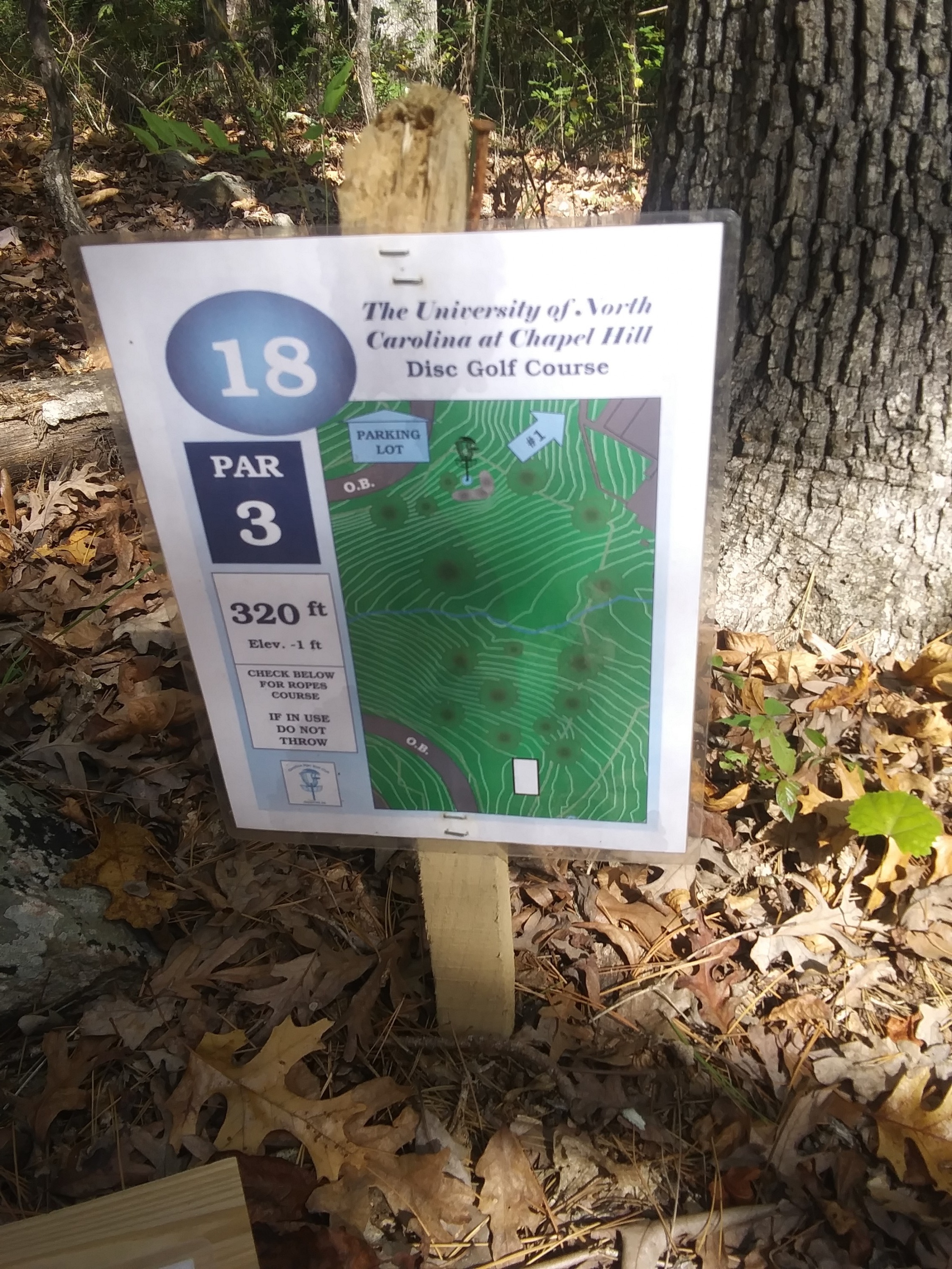 Hole 18 • University of North Carolina (Chapel Hill, NC) Disc Golf
