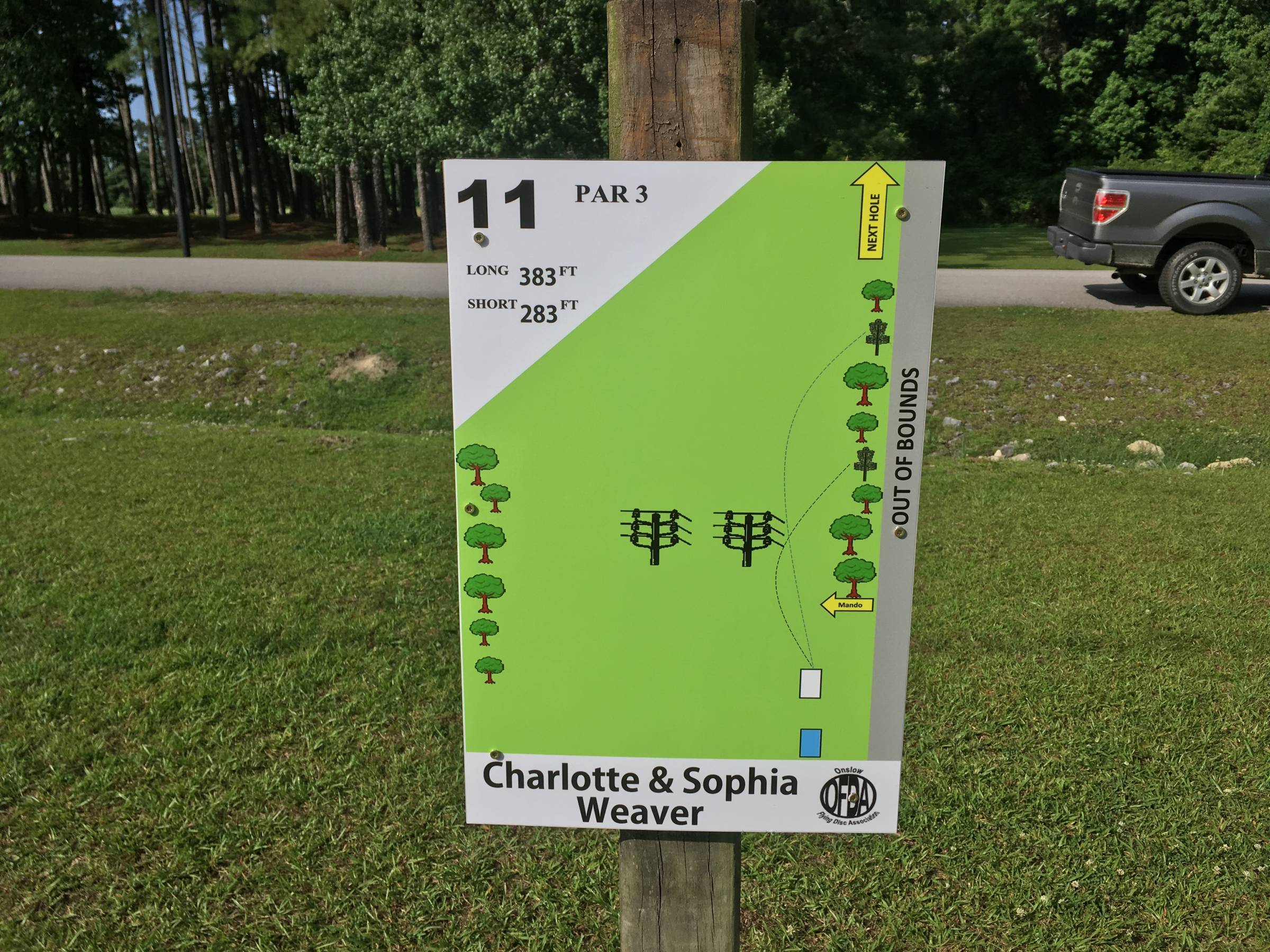 Hole 11 • Northeast Creek Park (Jacksonville, NC) Disc Golf Courses Disc Golf Scene
