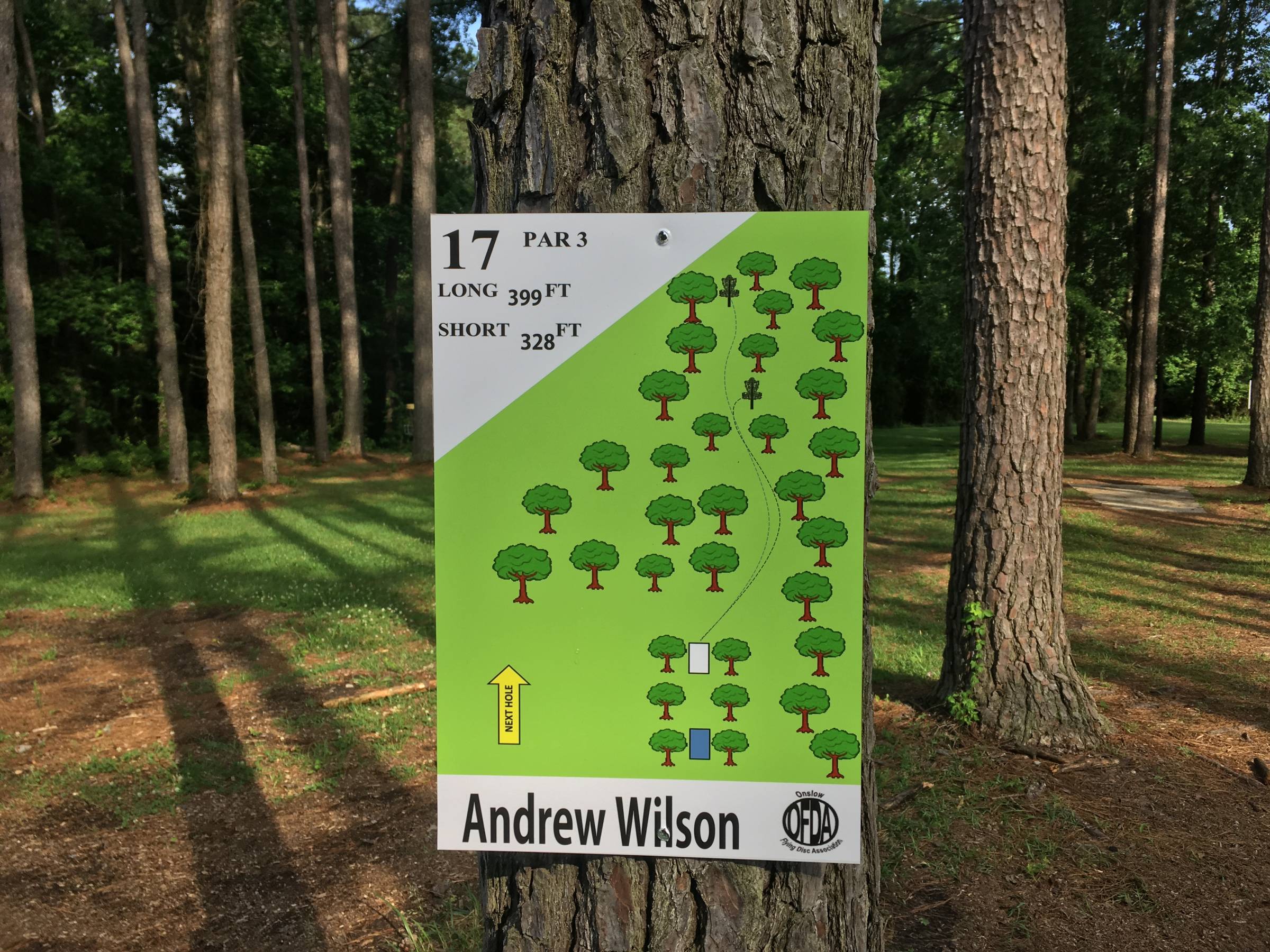 Hole 17 • Northeast Creek Park (Jacksonville, NC) Disc Golf Courses