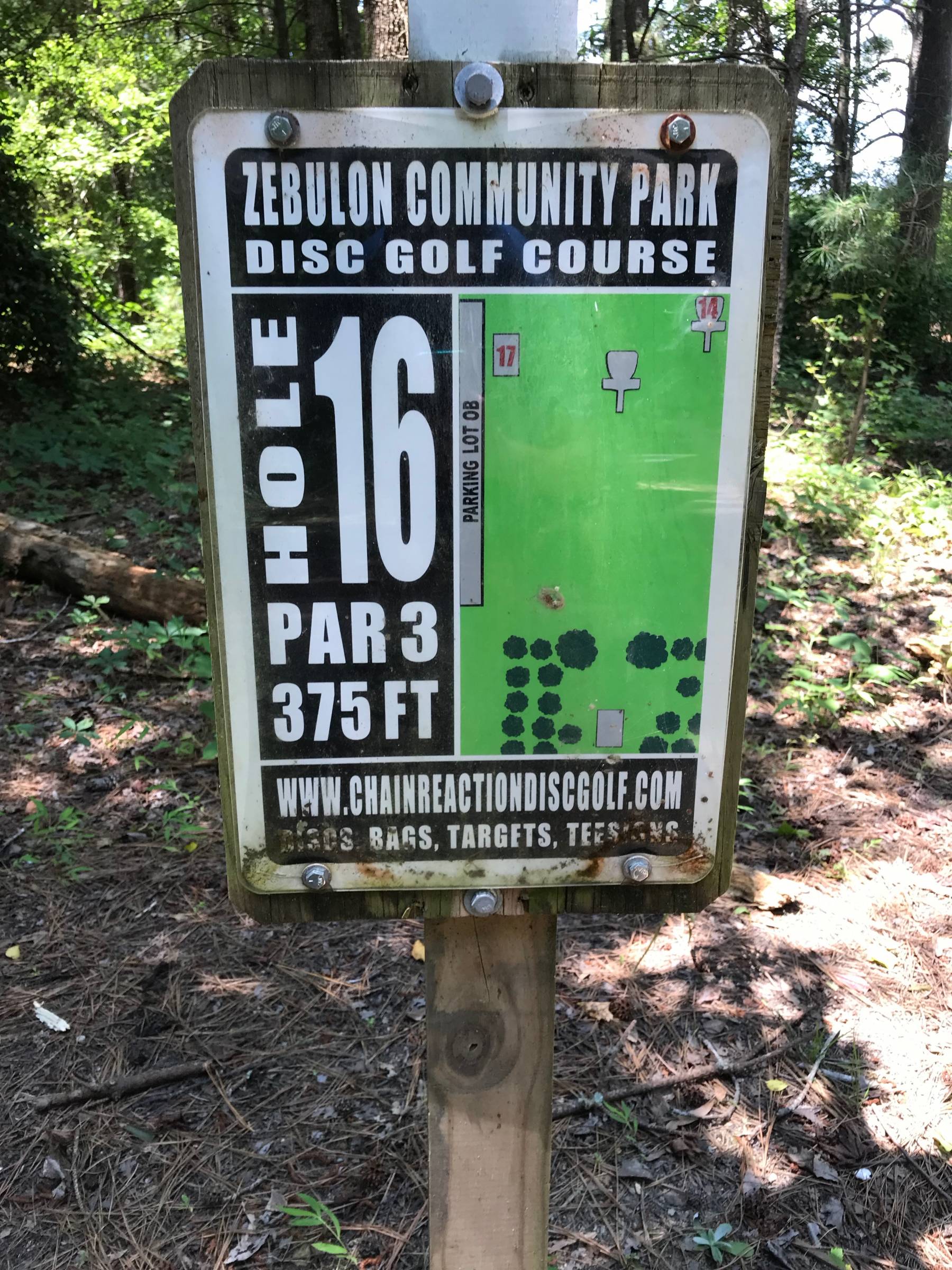 Hole 16 • Zebulon Community Park (Zebulon, NC) Disc Golf Courses