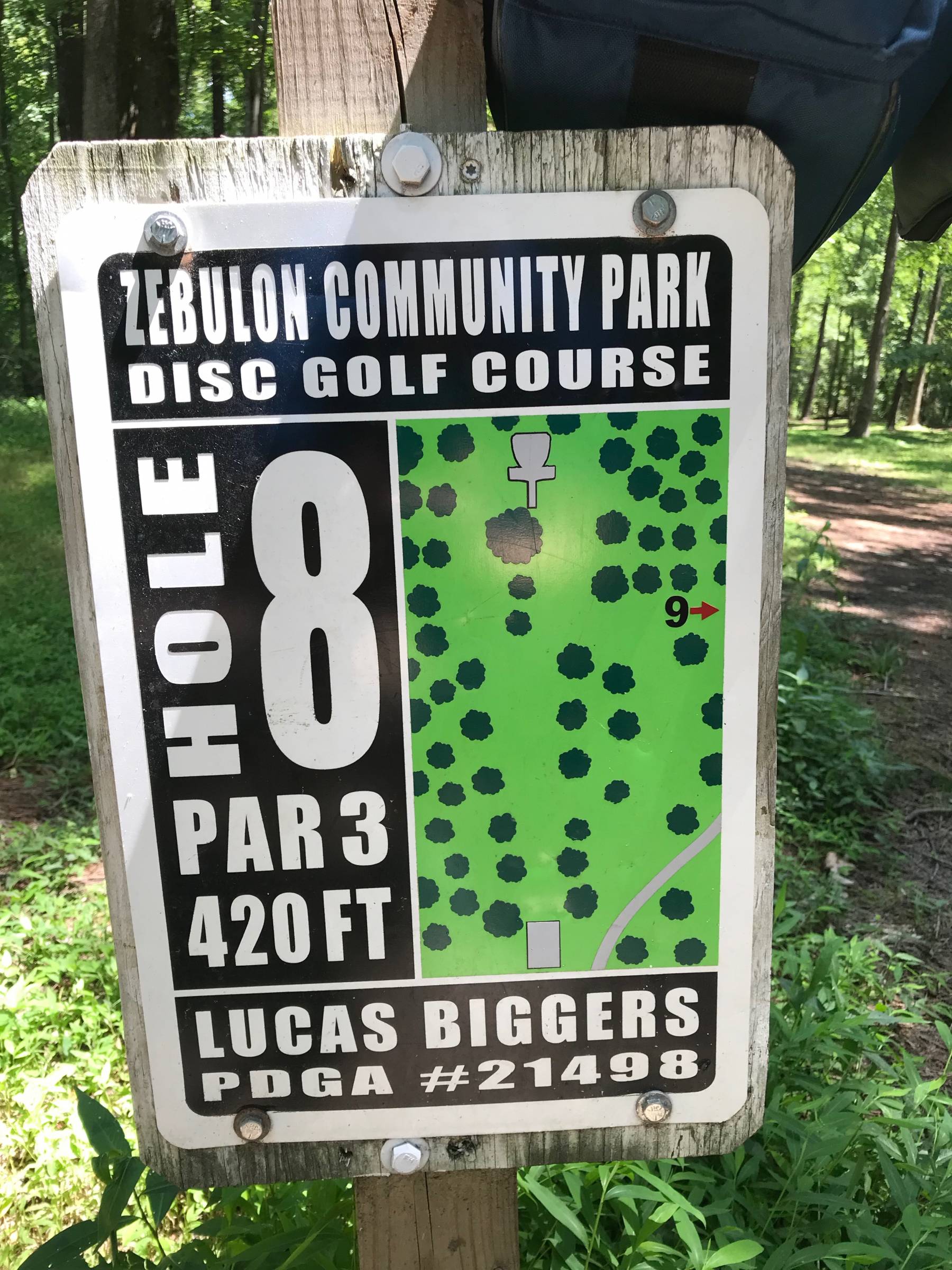 Hole 8 • Zebulon Community Park (Zebulon, NC) Disc Golf Courses