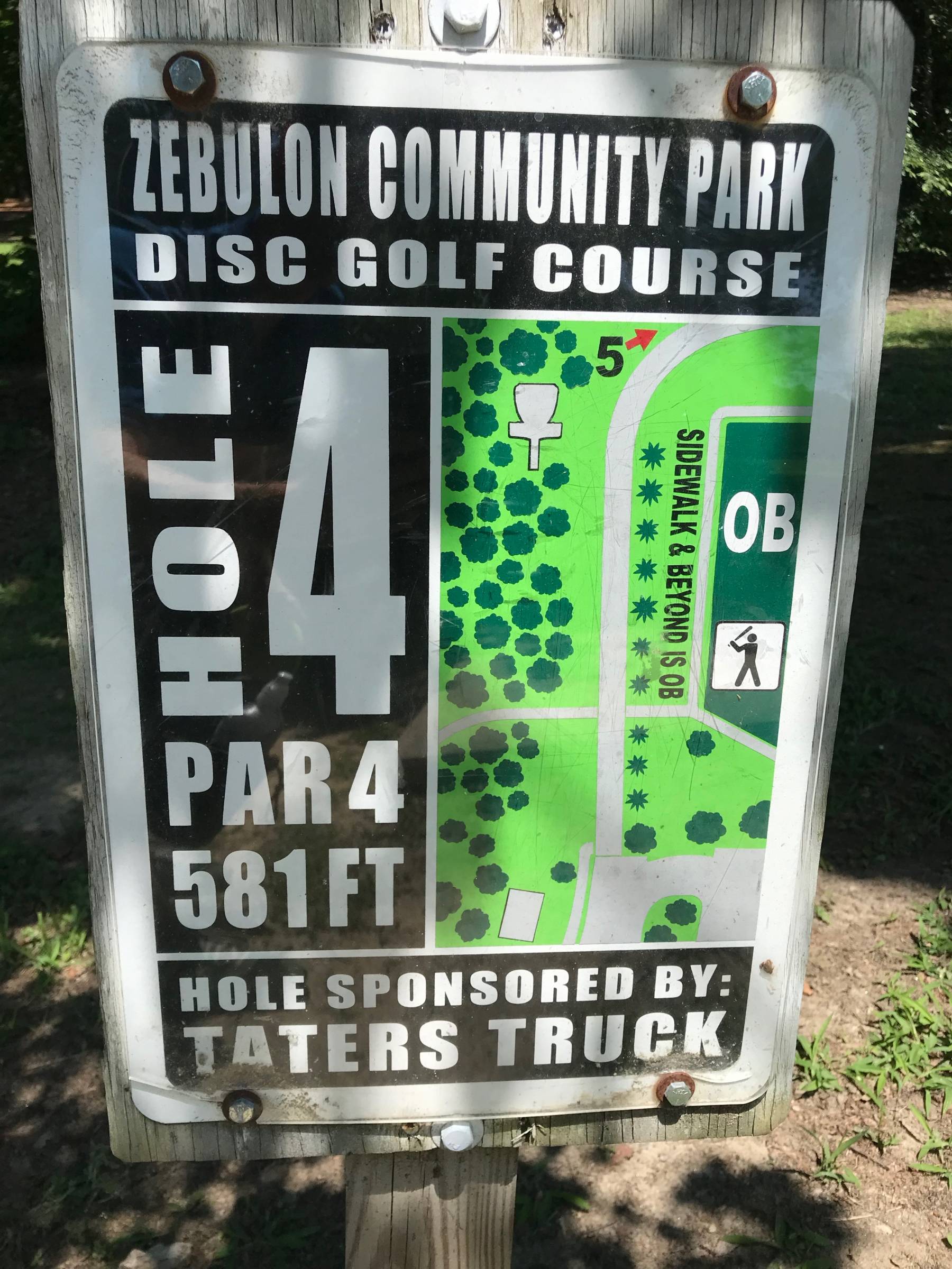 Hole 4 • Zebulon Community Park (Zebulon, NC) Disc Golf Courses