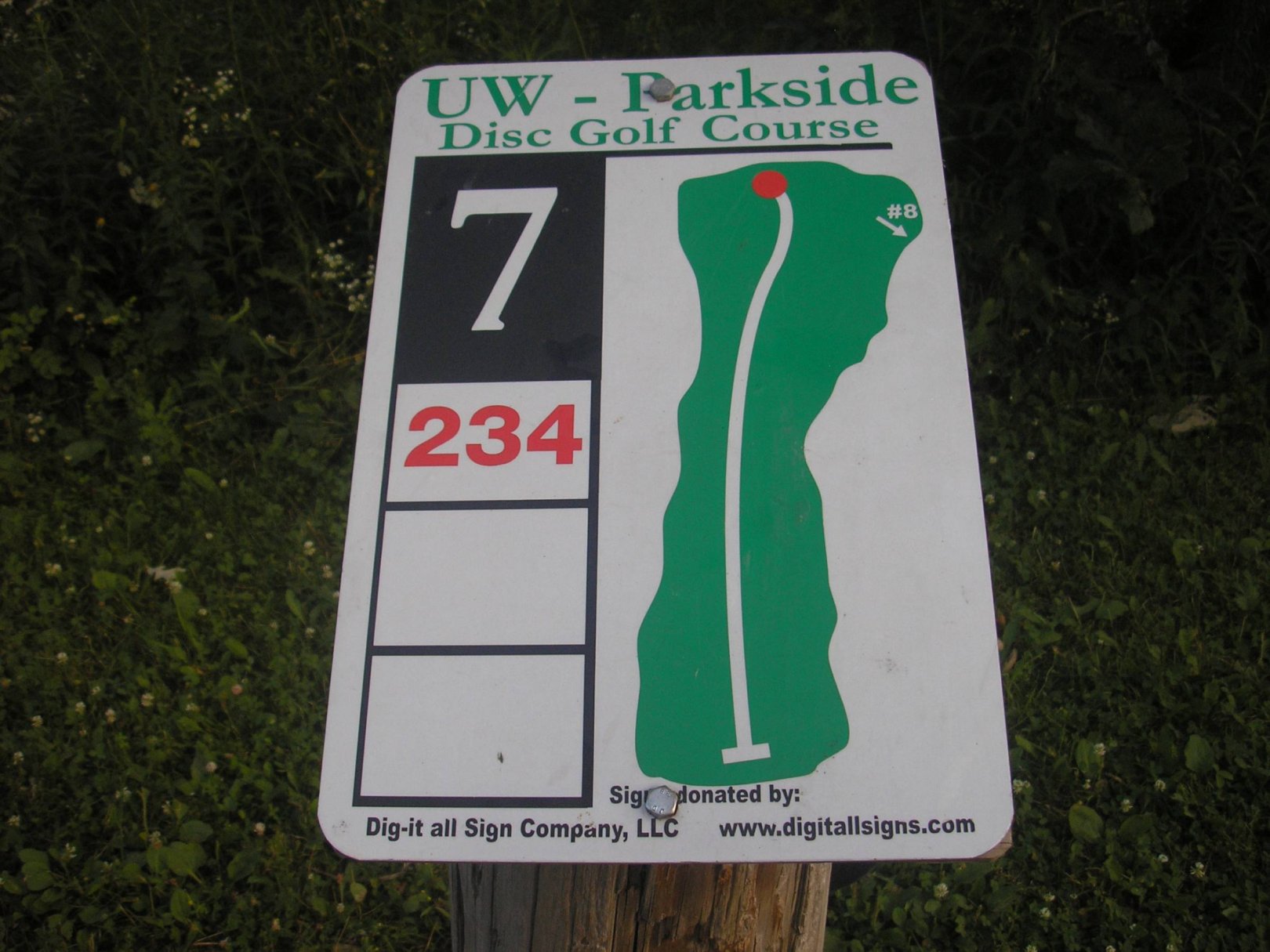 Hole 7 • East / University of Wisconsin Parkside (Kenosha, WI) Disc
