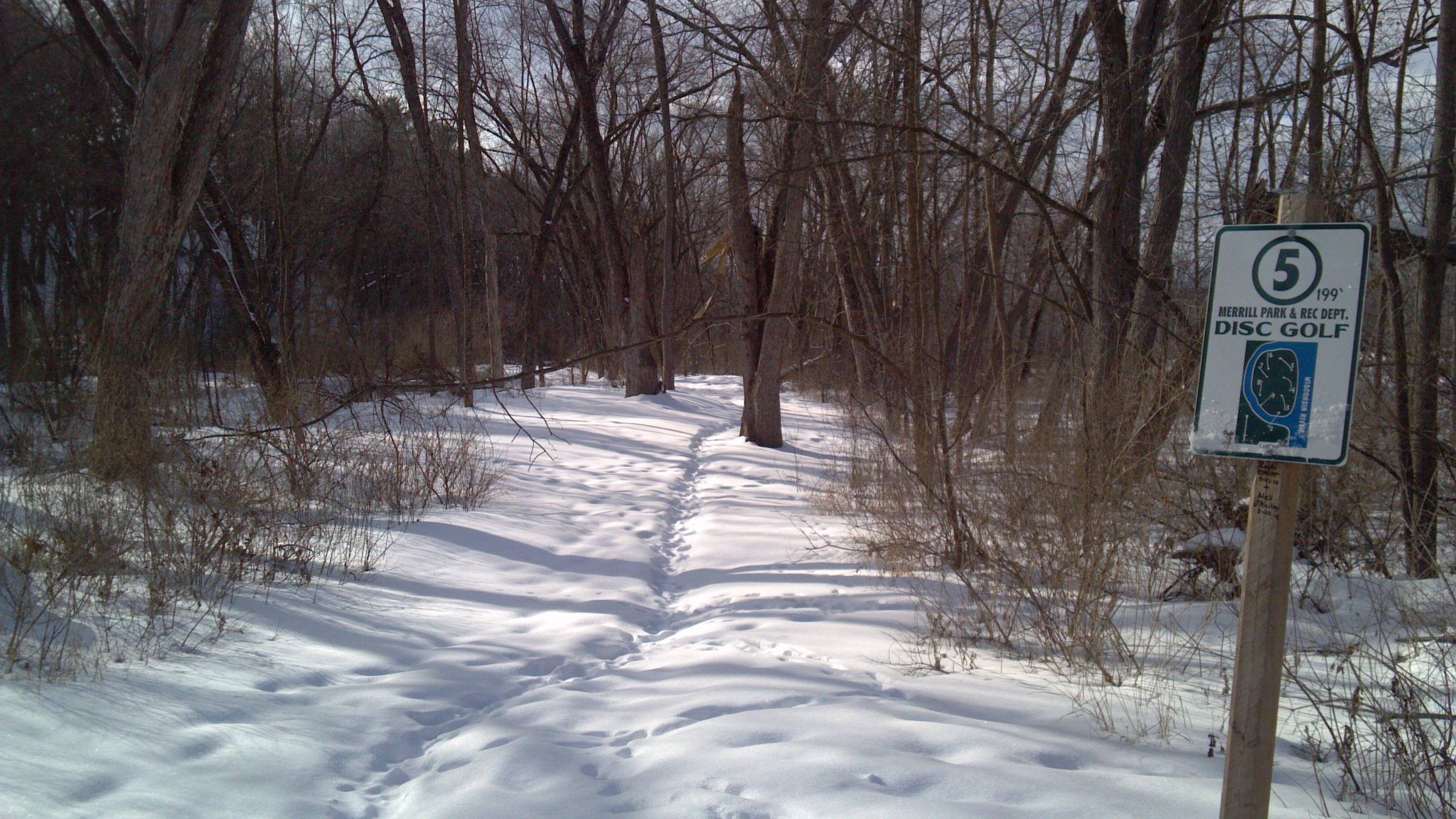 Hole 5 • Riverside Park (Merrill, WI) Disc Golf Courses Disc Golf Scene