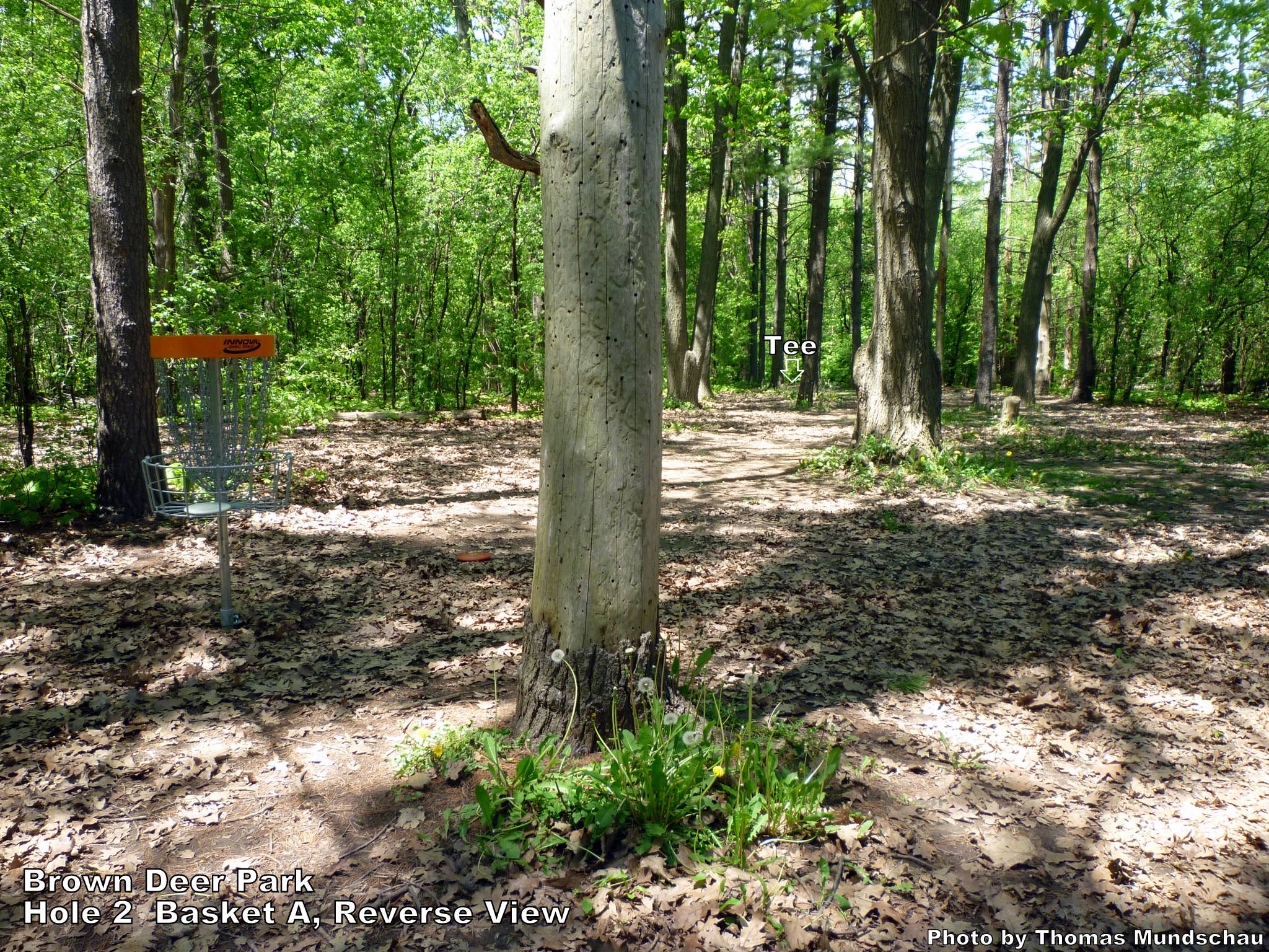 Hole 2 • Brown Deer Park (Milwaukee, WI) Disc Golf Courses Disc Golf Scene