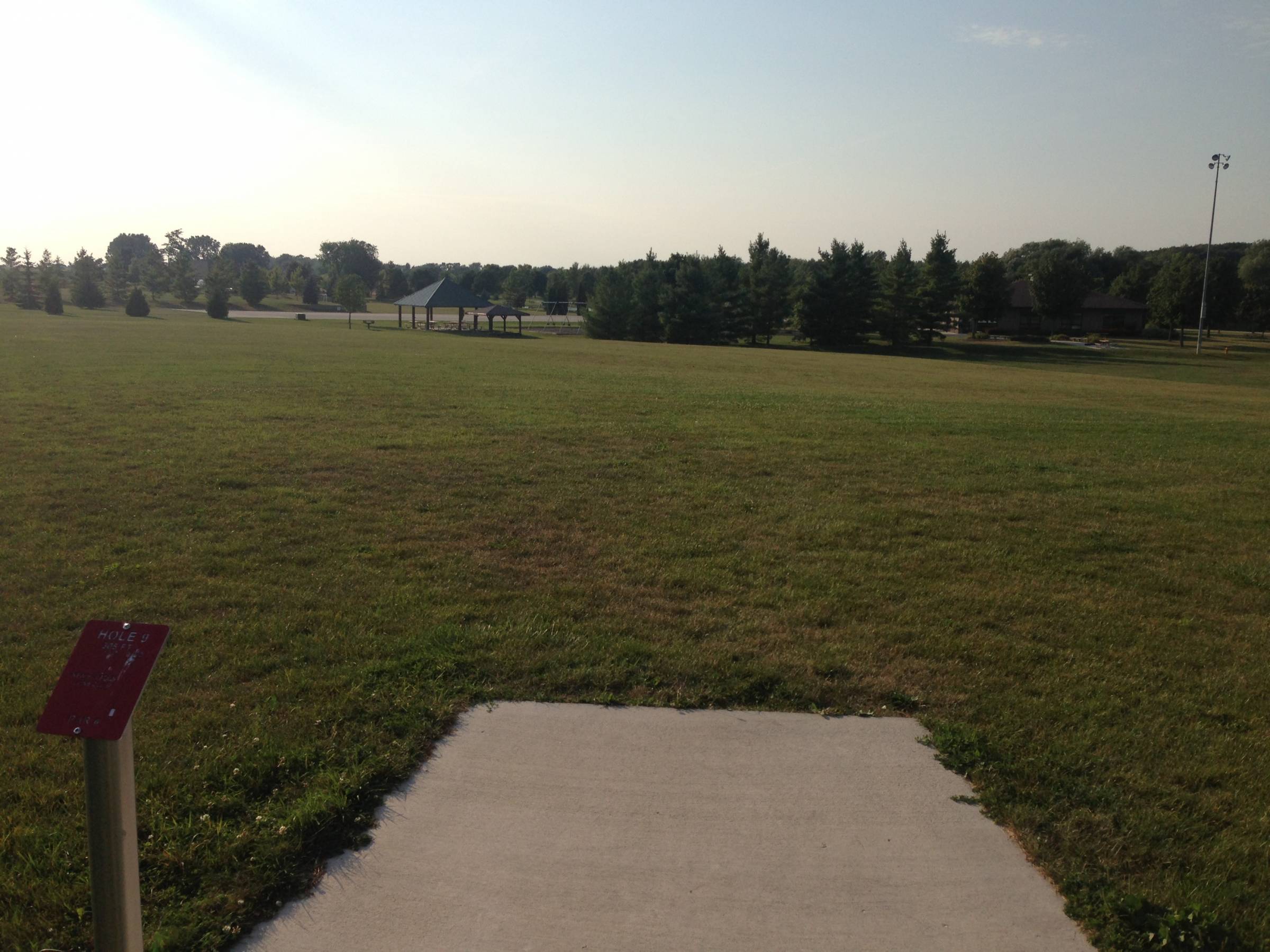 Hole 9 • Kiwanis Park (New Holstein, WI) Disc Golf Courses Disc