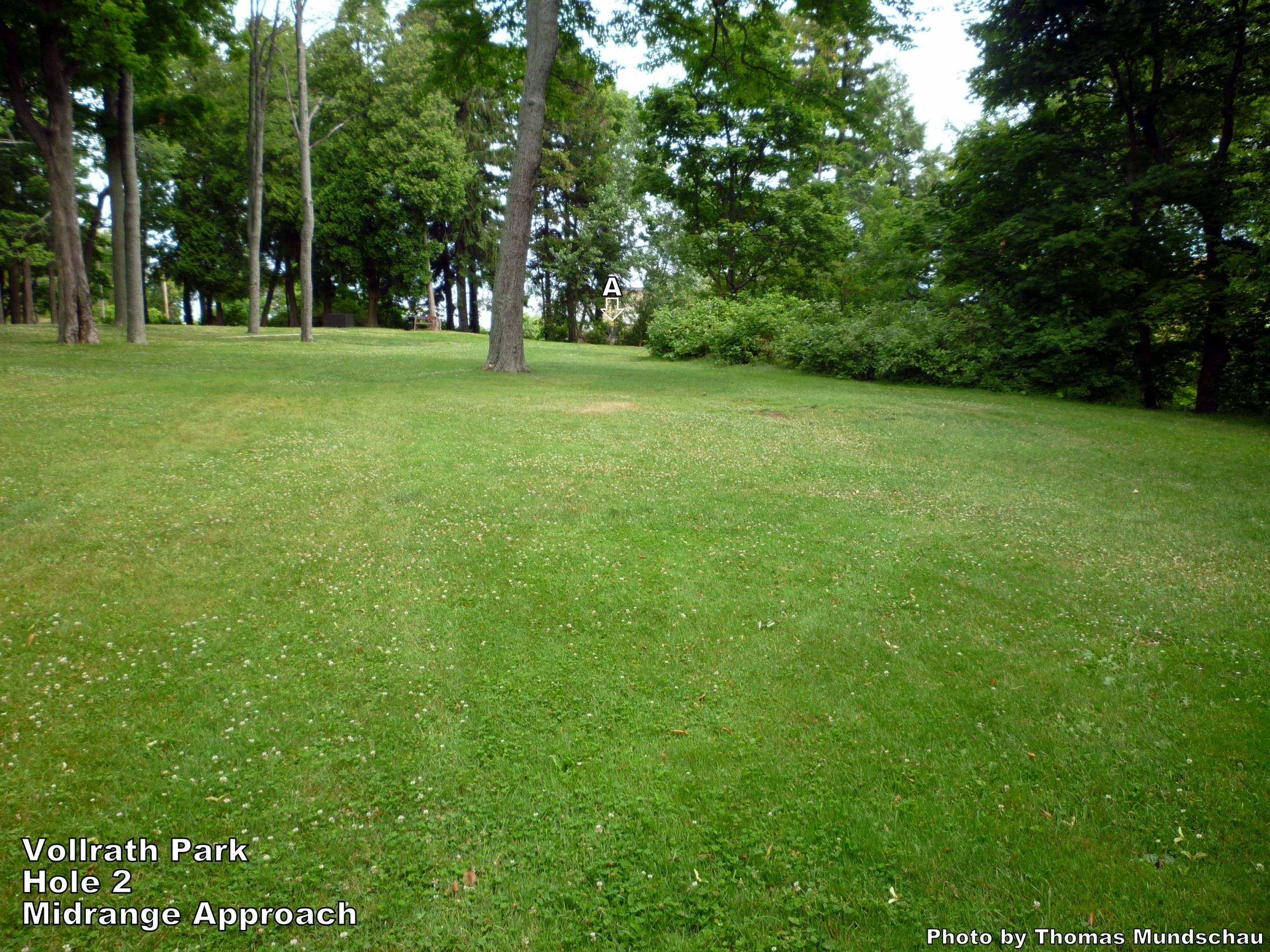 Hole 2 • Vollrath Park (Sheboygan, WI) Disc Golf Courses Disc Golf