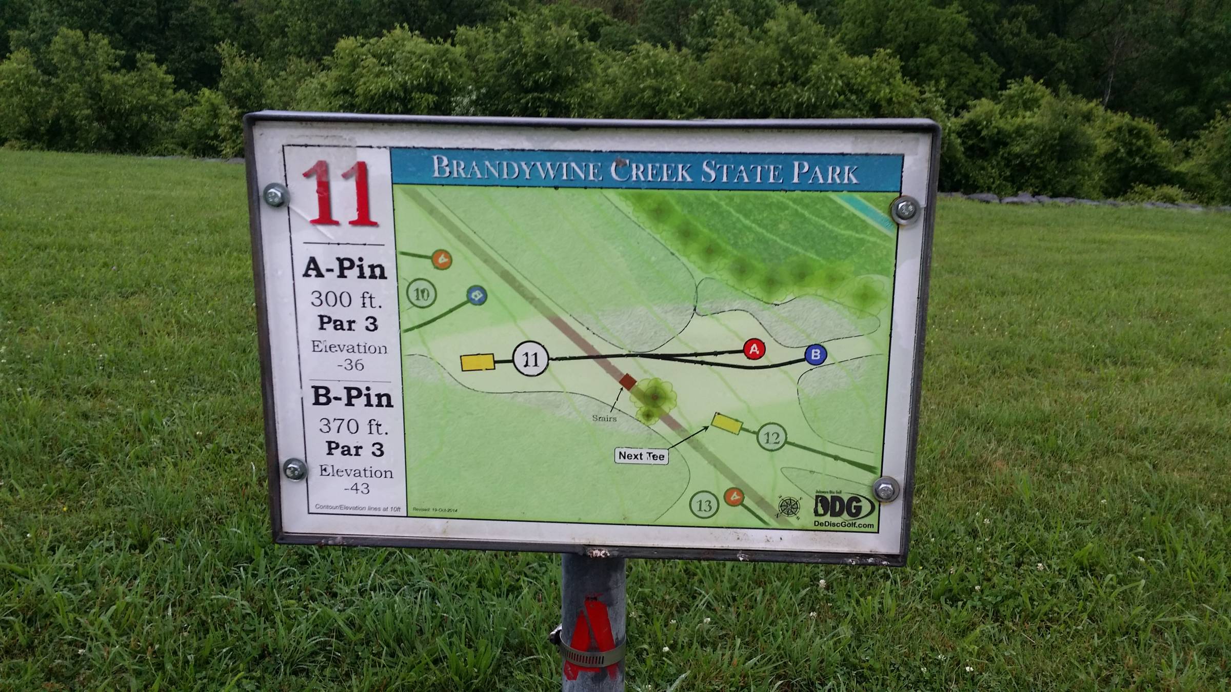 Hole 11 • Brandywine Creek State Park (Wilmington, DE) Disc Golf Courses Disc Golf Scene