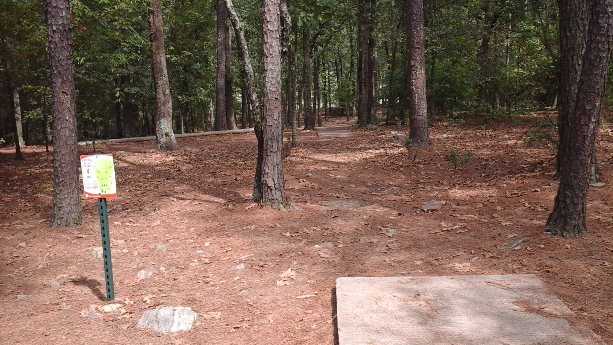 Hole 4 • Red course / Burns Park (North Little Rock, AR) Disc Golf