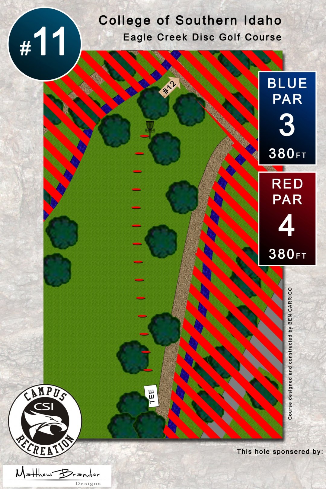 Hole 11 • College of Southern Idaho (Twin Falls, ID) Disc Golf
