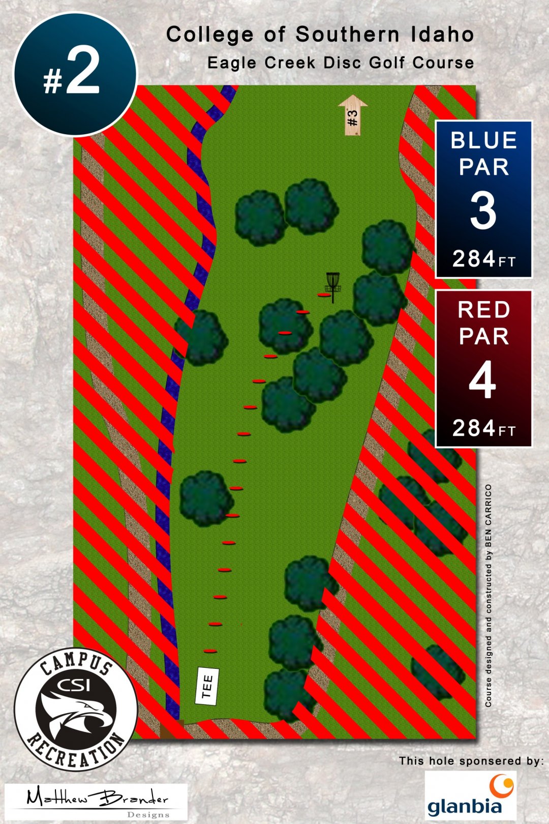 Hole 2 • College of Southern Idaho (Twin Falls, ID) Disc Golf Courses