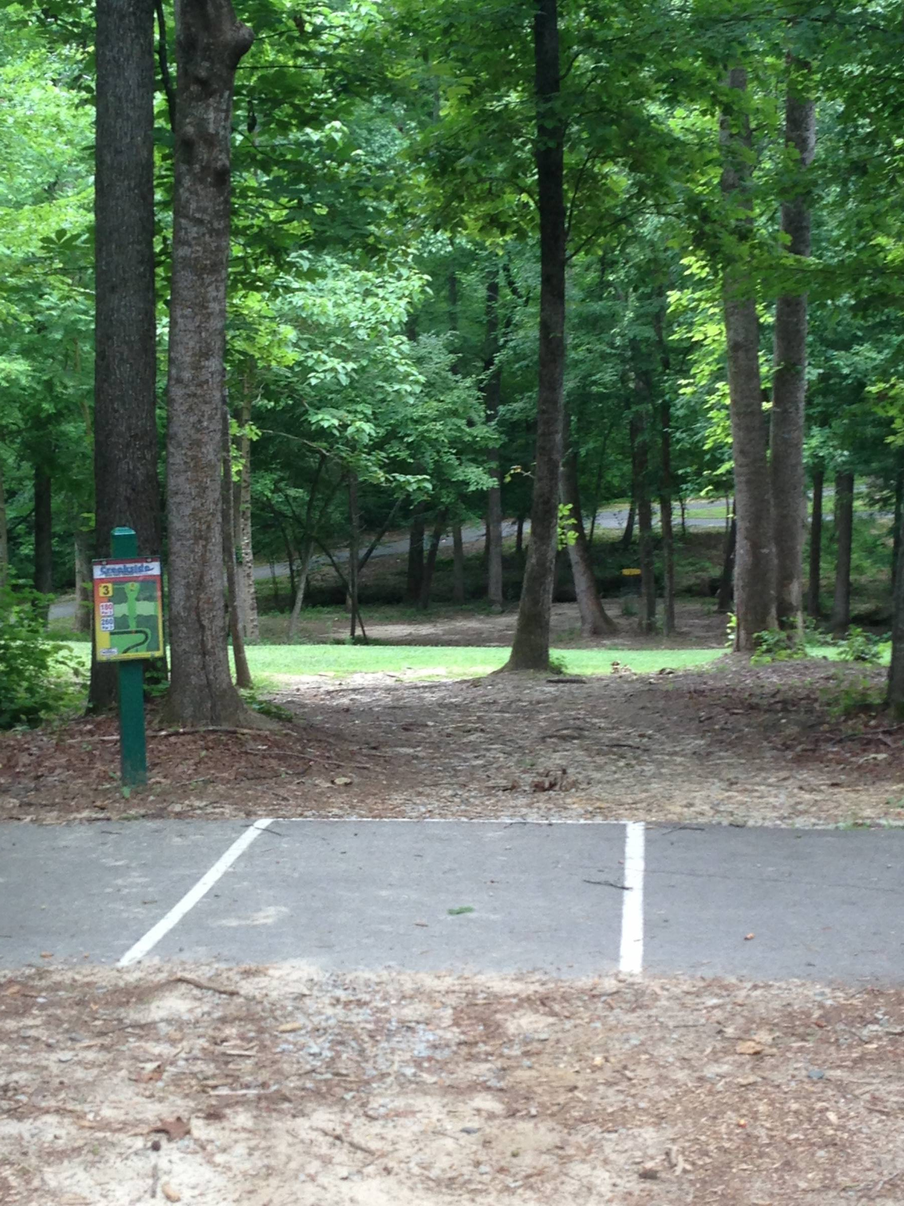 Hole 3 • Creekside Park (Archdale, NC) Disc Golf Courses Disc Golf