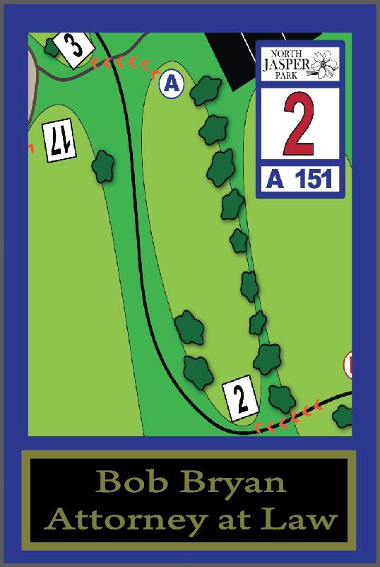 Hole 2 • North Jasper Park (Jasper, AL) Disc Golf Courses Disc Golf