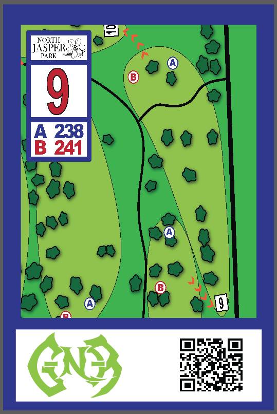Hole 9 • North Jasper Park (Jasper, AL) Disc Golf Courses Disc Golf