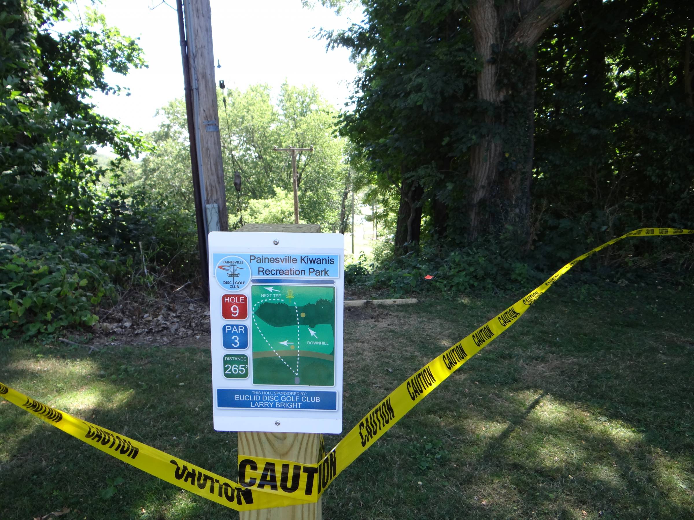 Hole 9 • Painesville Recreation Park (Painesville, OH) Disc Golf