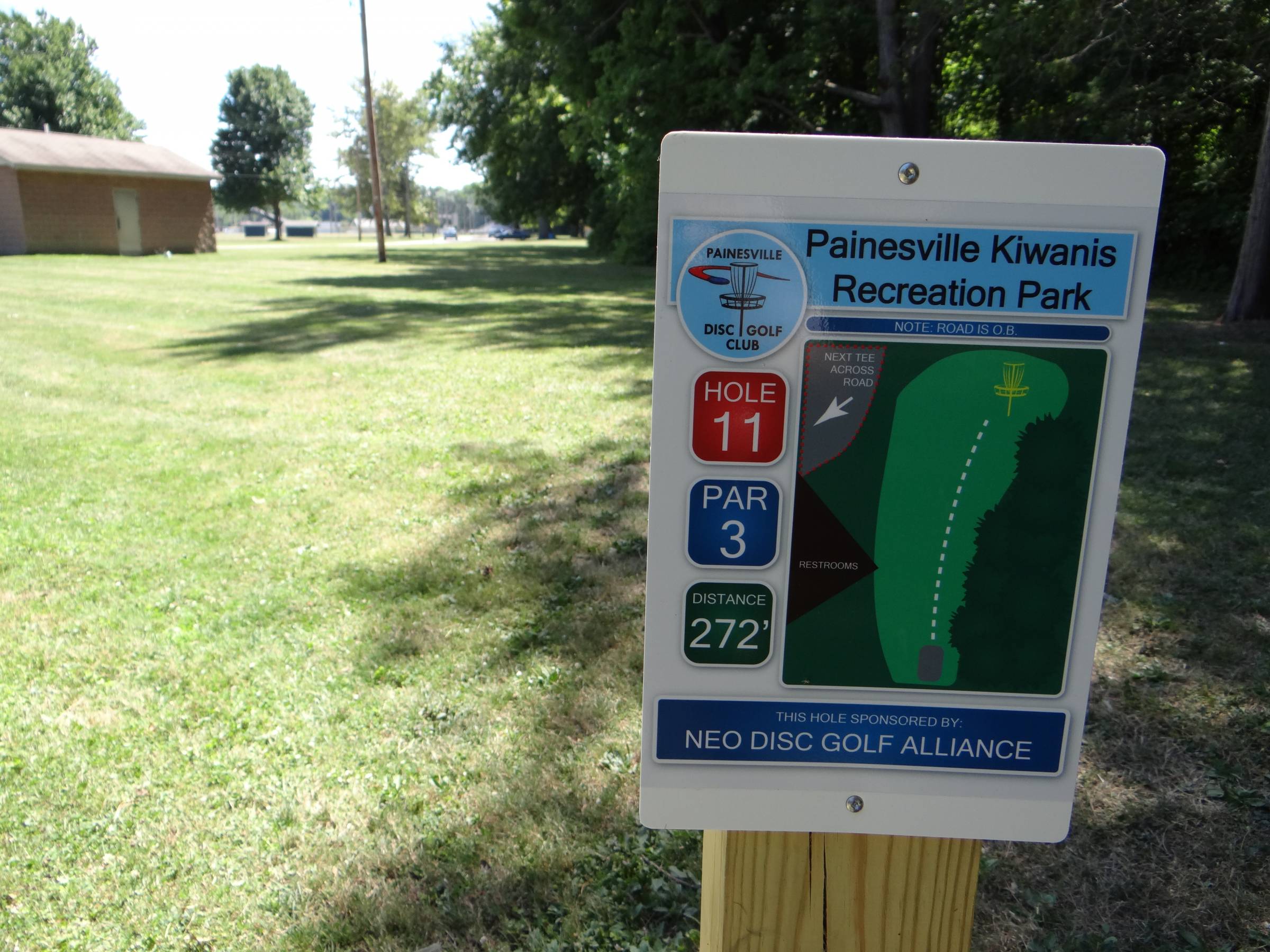 Hole 11 • Painesville Recreation Park (Painesville, OH) Disc Golf