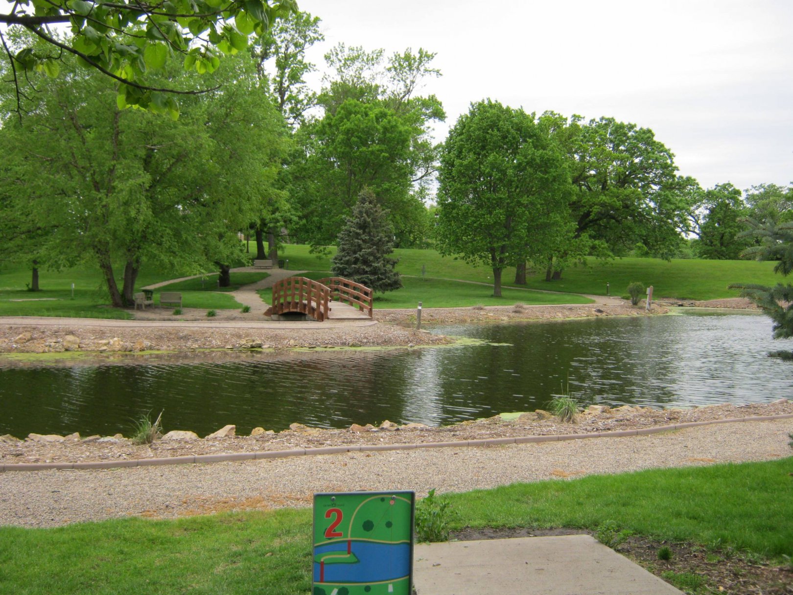 Hole 2 • Crown College (St. Bonifacius, MN) Disc Golf Courses Disc