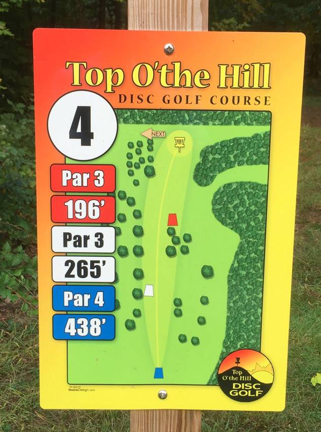 Hole 4 • Top O' The Hill Disc Golf (Canterbury, NH) Disc Golf Courses