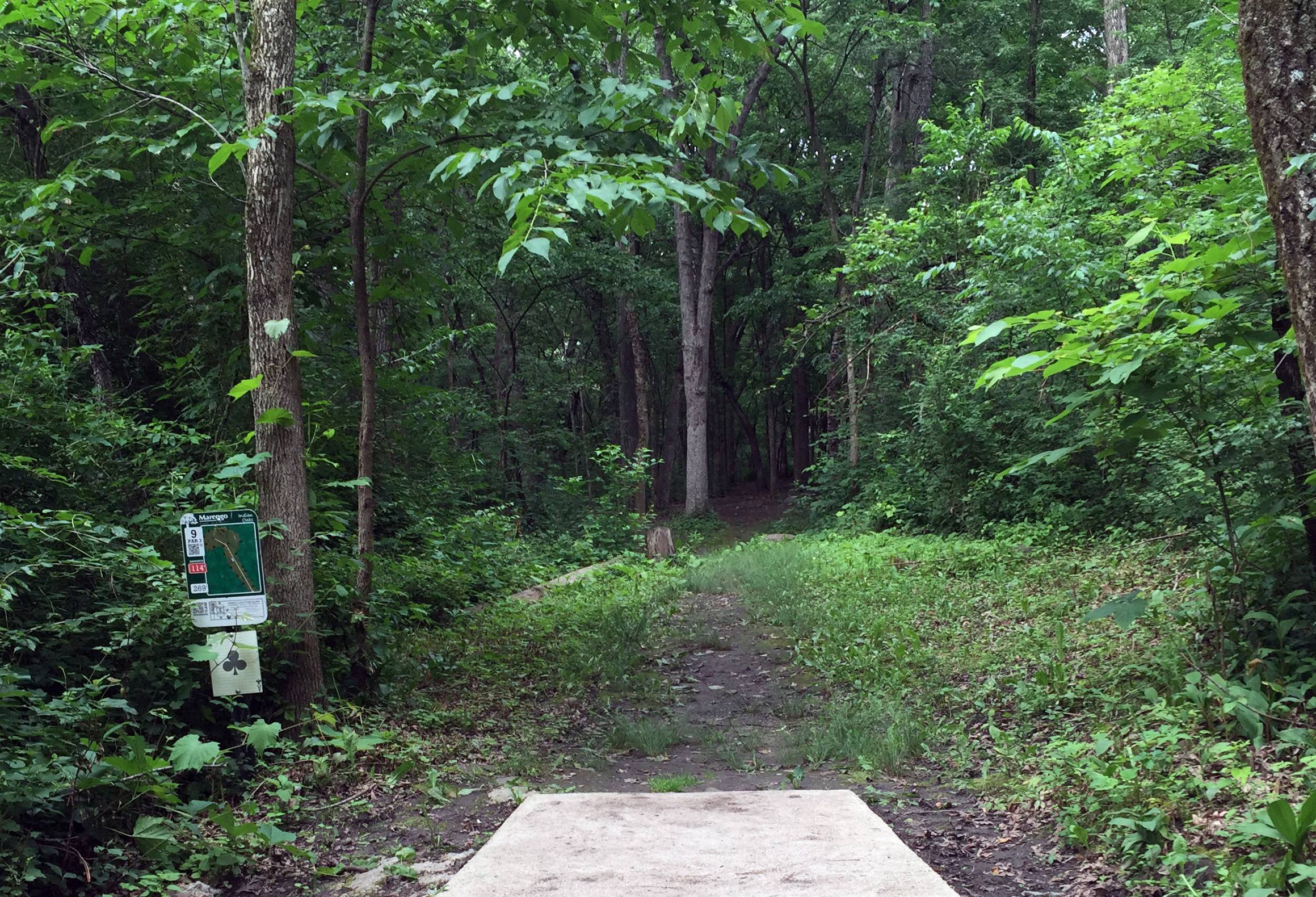 Hole 9 • Indian Oaks (Marengo, IL) Disc Golf Courses Disc Golf Scene