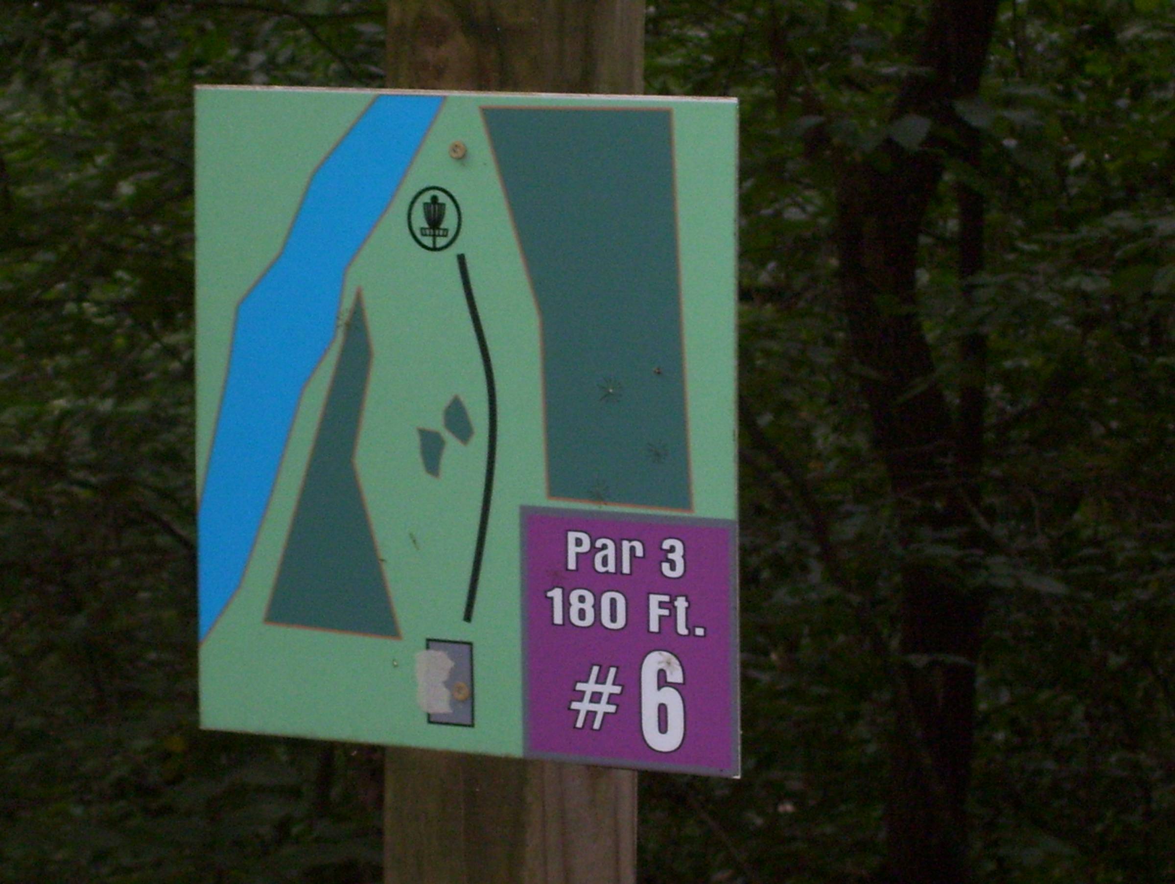 Hole 6 • Sertoma Field (Walhalla, SC) Disc Golf Courses Disc Golf Scene
