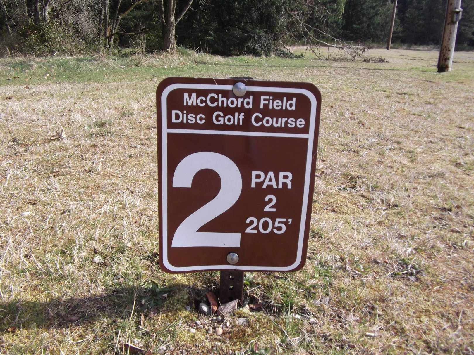 Hole 2 • McChord Air Field DGC WA) Disc Golf Courses Disc