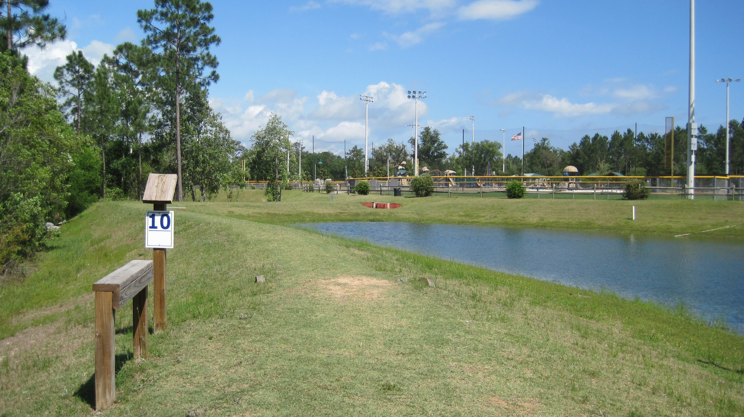 Hole 10 • Freeport Regional Sports Complex (Freeport, FL) Disc Golf