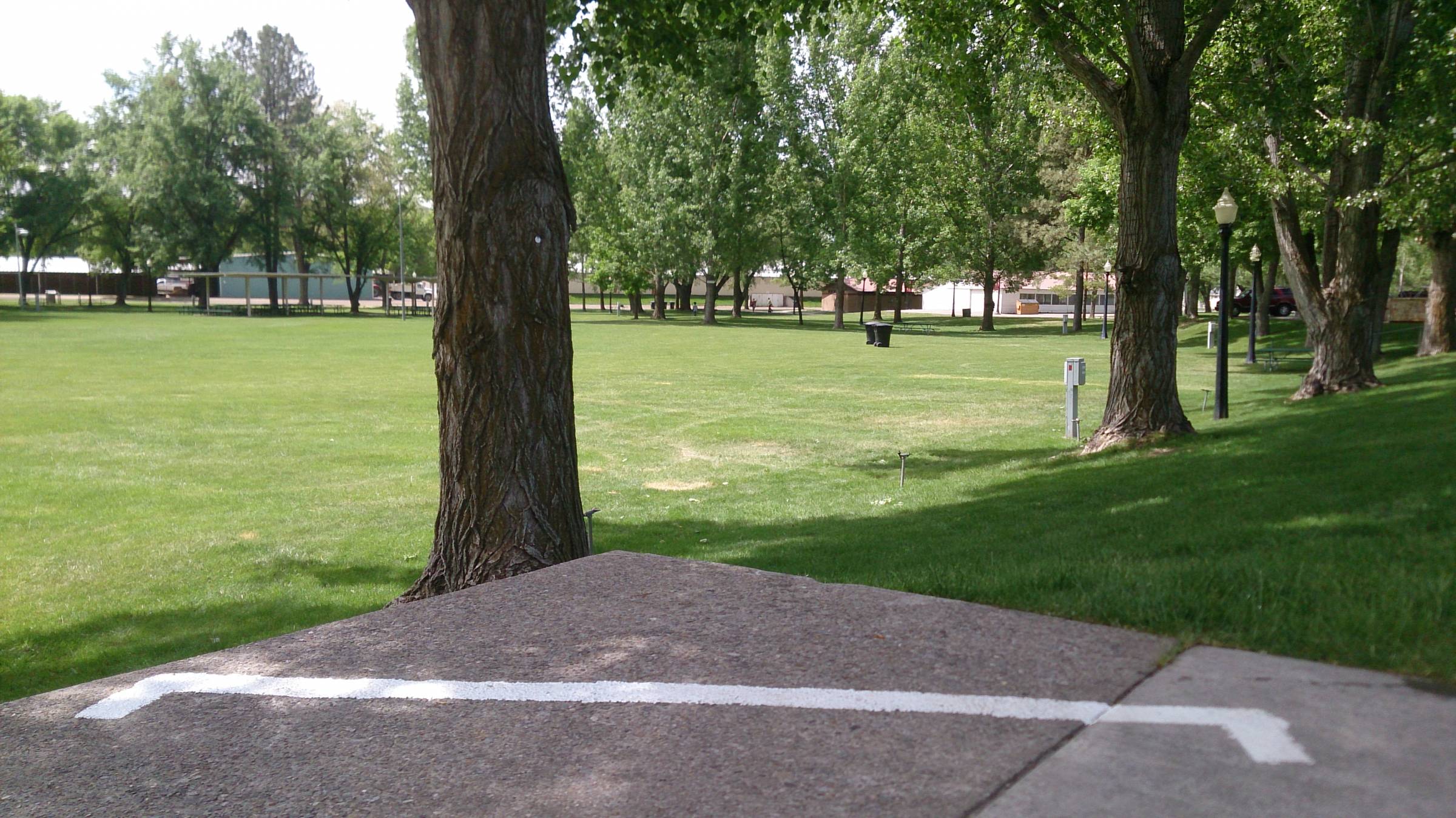 Hole 1 • Cache County Fairgrounds (Logan, UT) Disc Golf